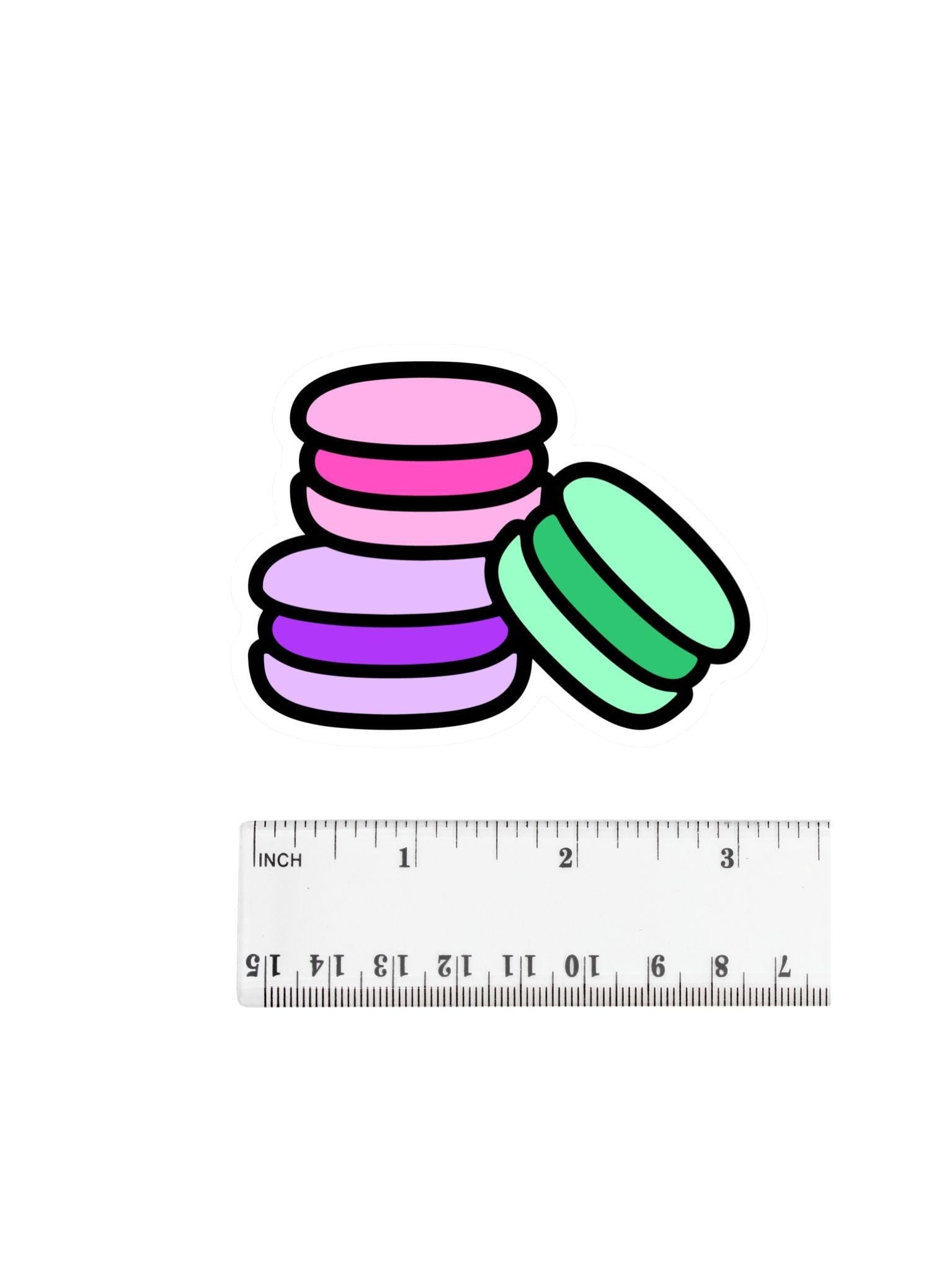 Macaron Trio Sticker – Cute Pastel Dessert Sticker for Laptops & Notebooks – Free Shipping!