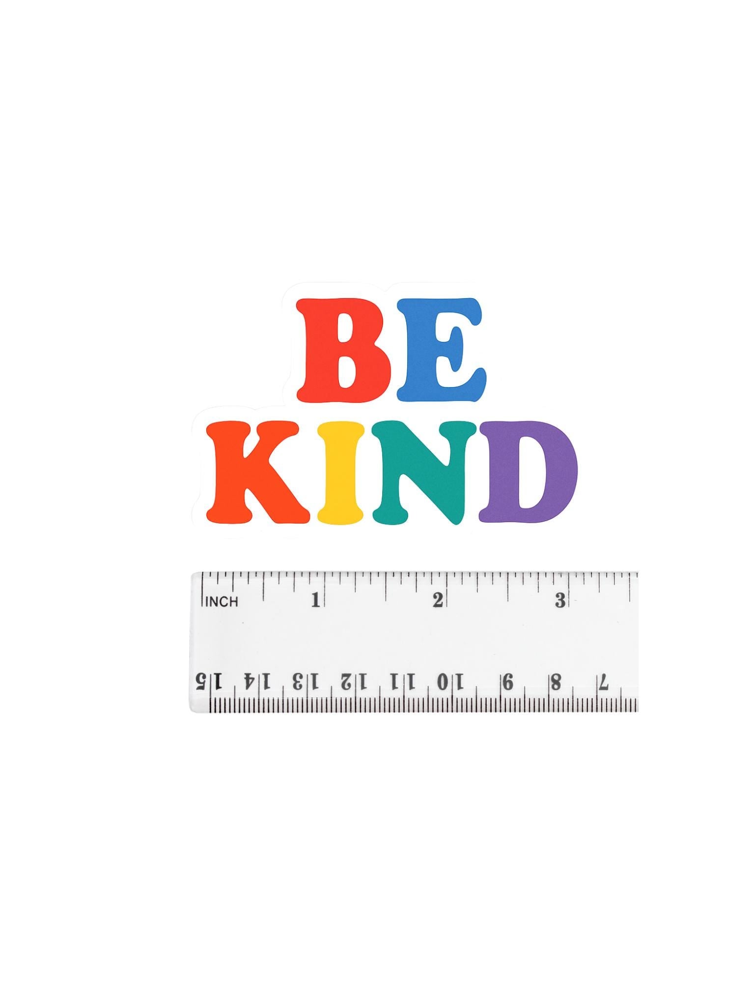 Stay Kind Rainbow Sticker β Pastel Positive Phrase Sticker for Laptops & Notebooks β Free Shipping!