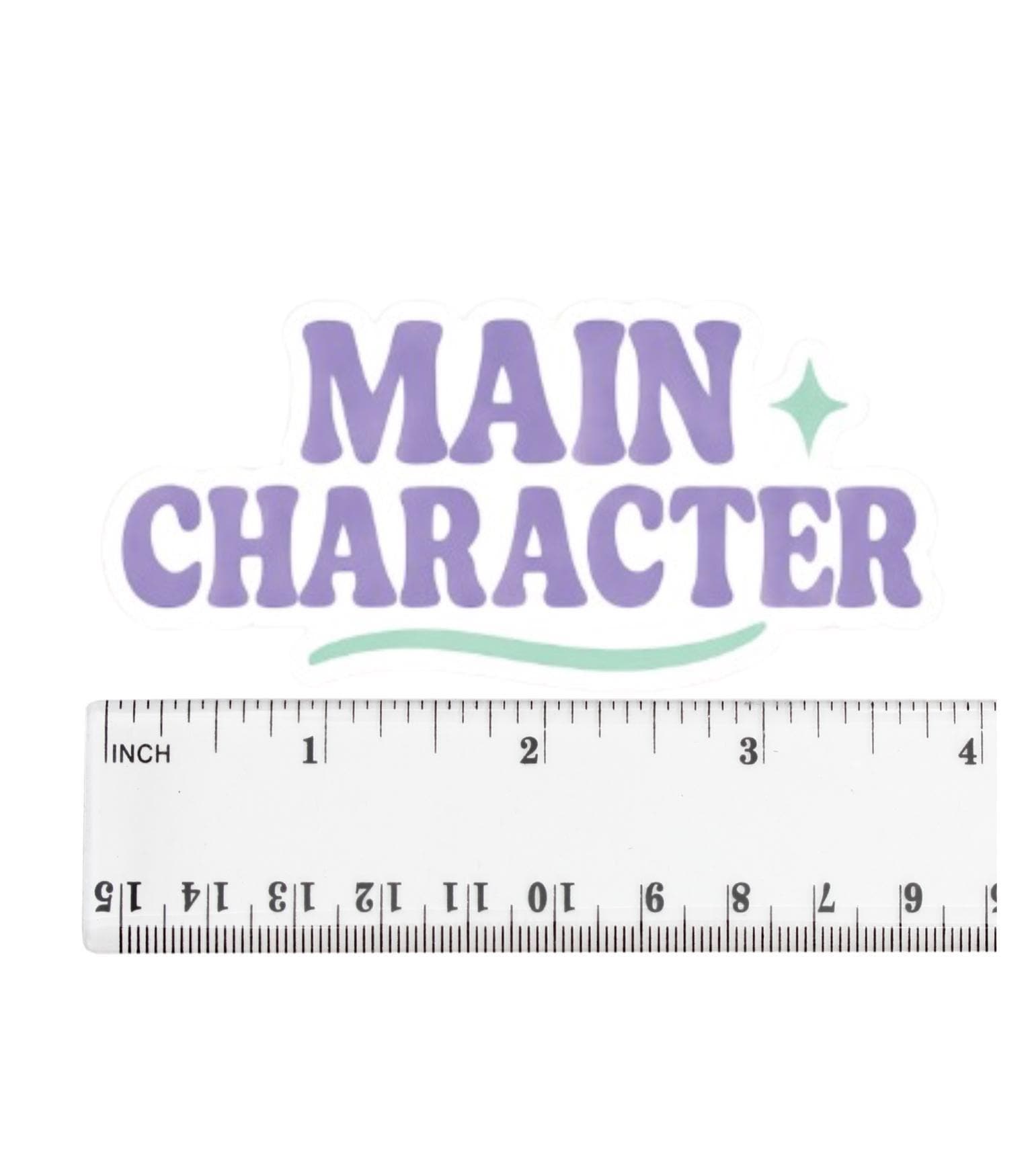 Main Character Sticker - Lavender & Mint Aesthetic Affirmation for Laptops, Notebooks, Free Shipping!