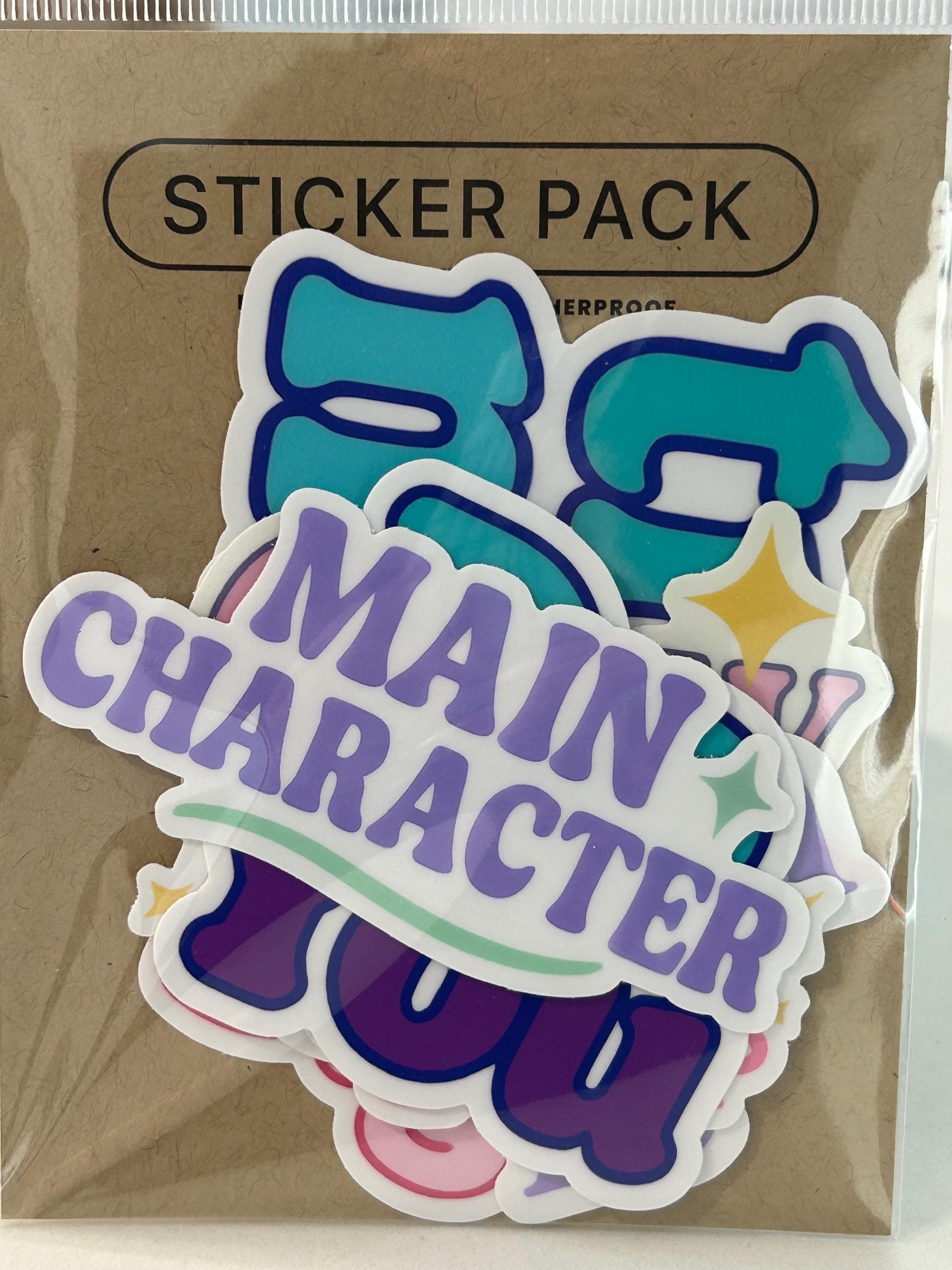 Empowering Sticker Pack β 7 Confidence Vinyl Stickers for Laptop, Journal, Water Bottle | Try Me, Dream Big | Free Shipping