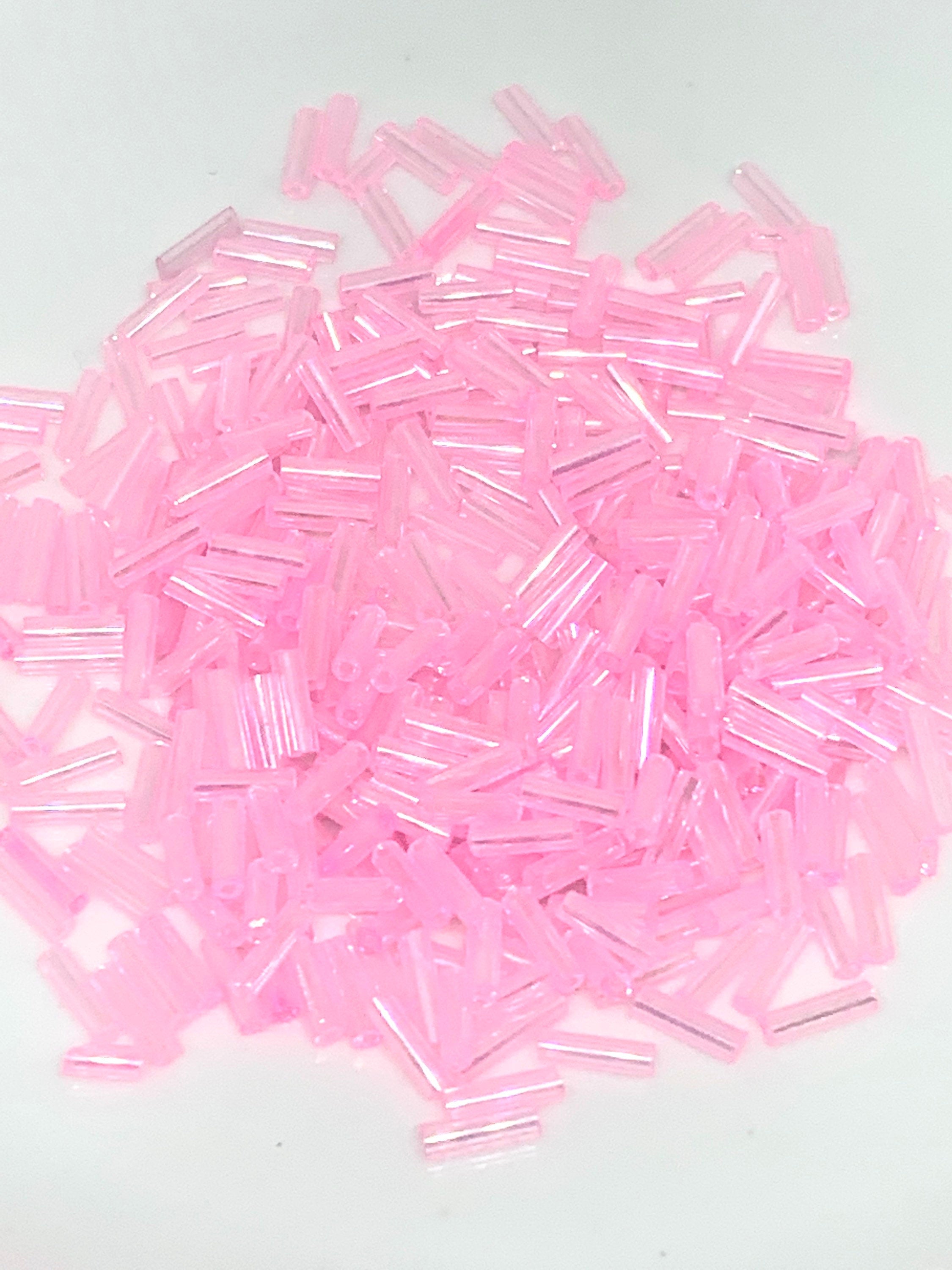 Baby Pink Sprinkle Candy Spacer Beads, 400 pc set
