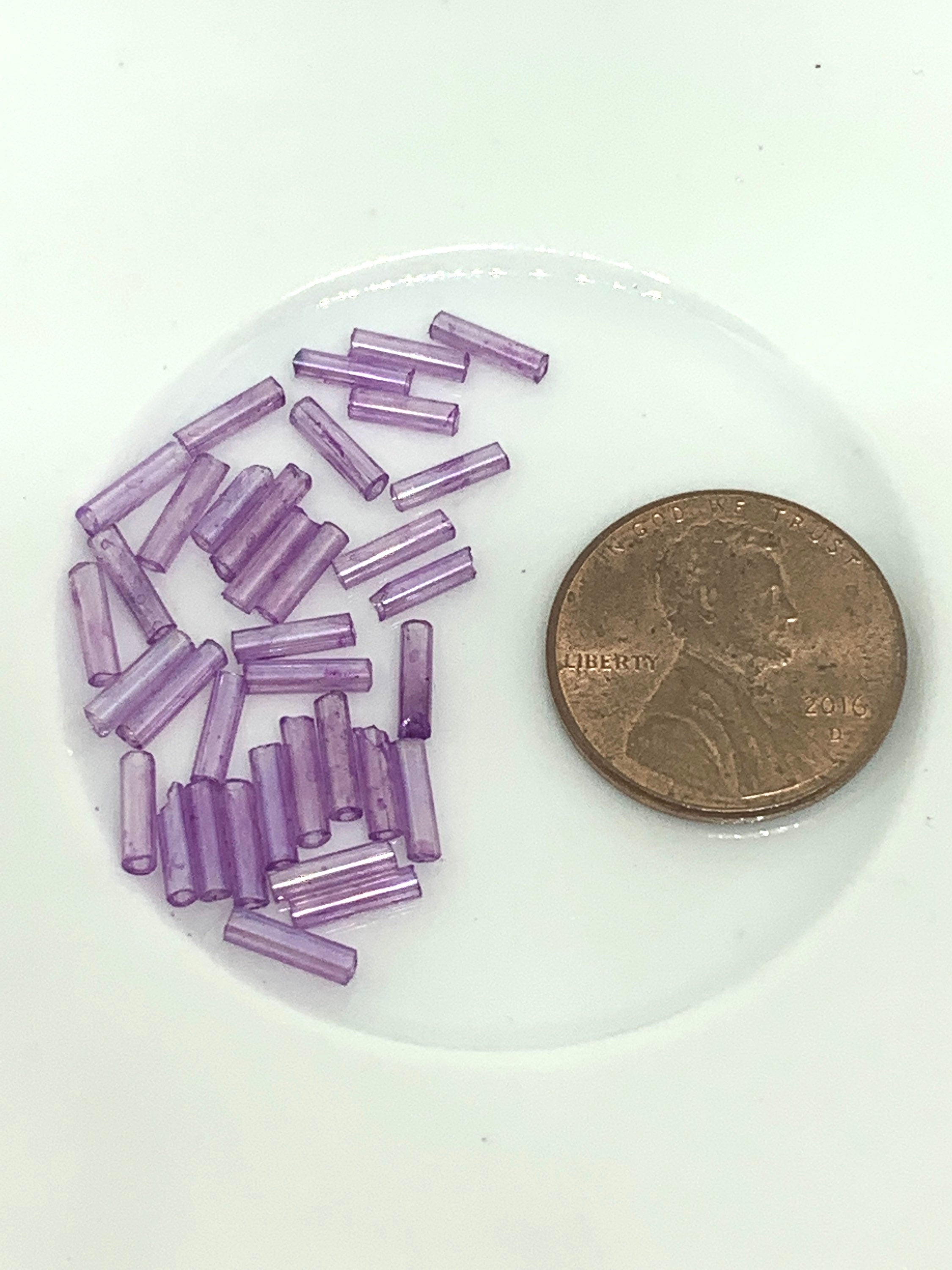 Purple Sprinkle Candy Spacer Beads, 400 pc set