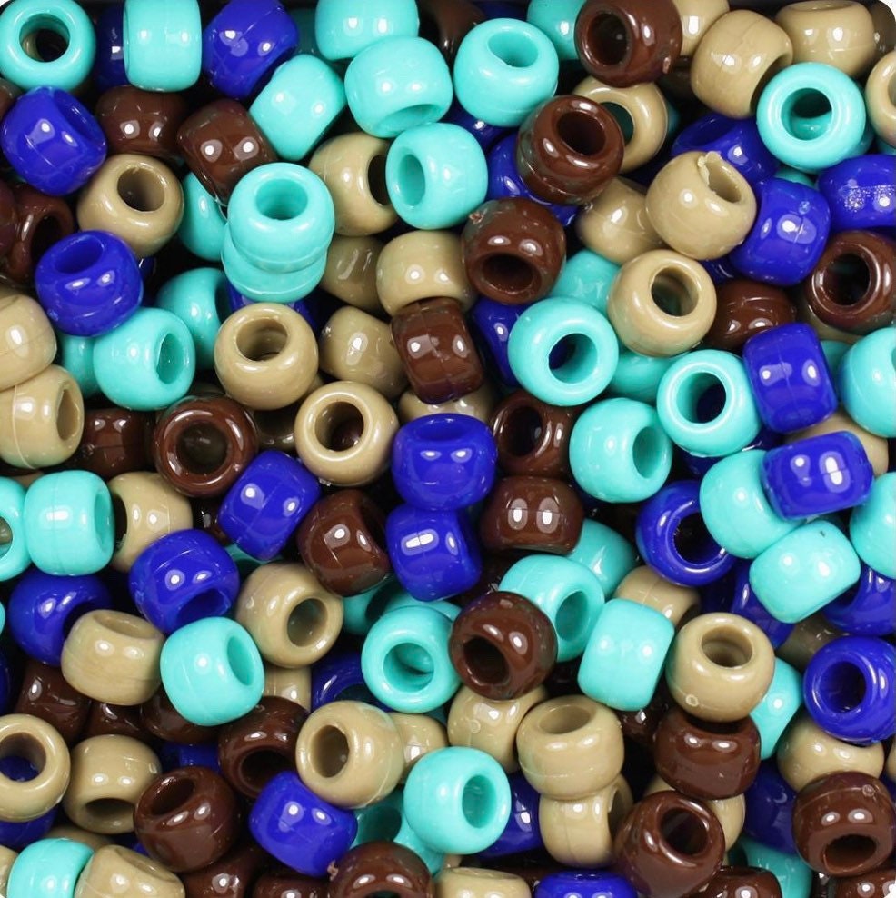 Blue Themed Kandi Beads, Pony Beads, Barrel beads, Kandi Beads
