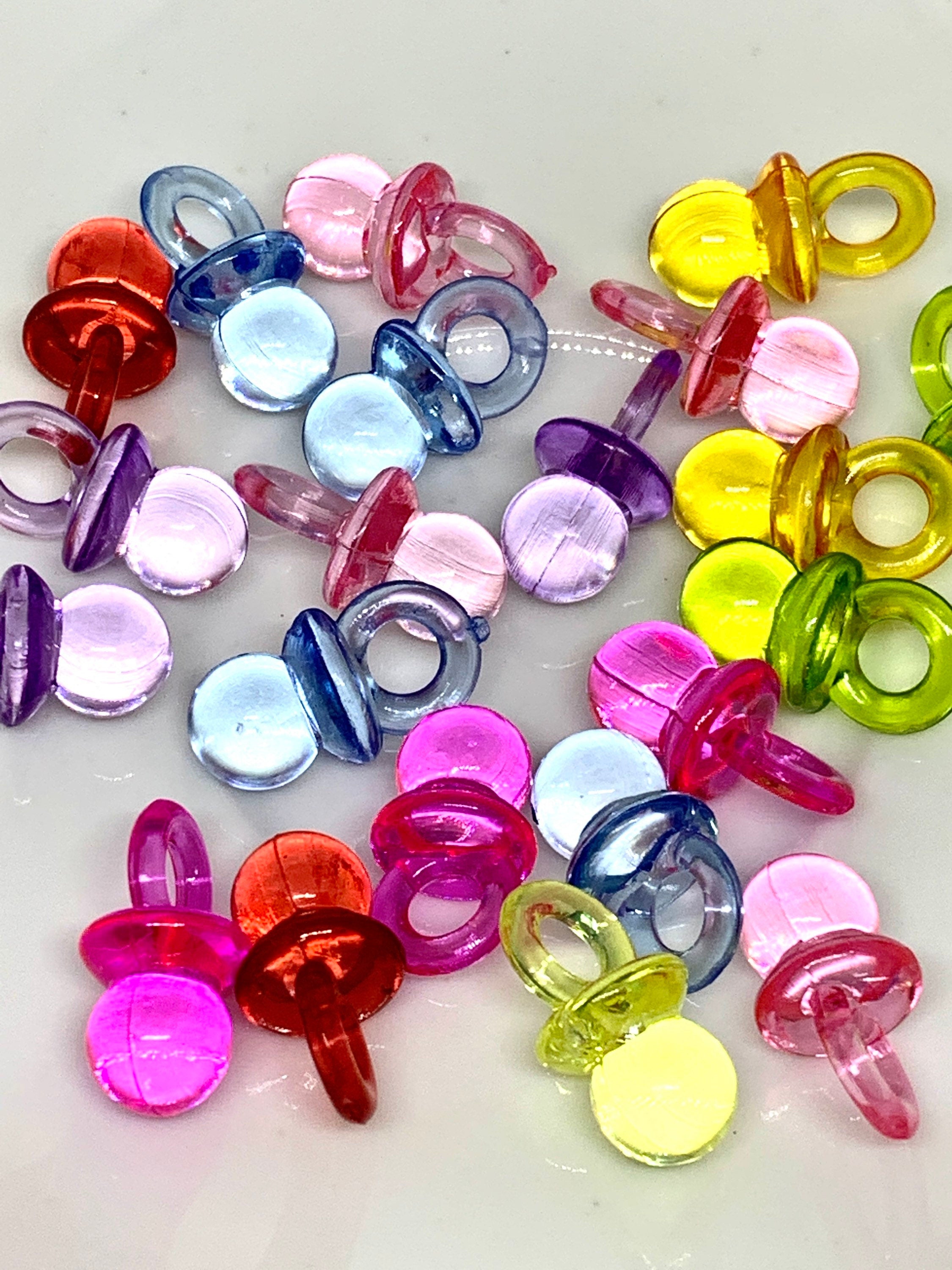 Kawaii Baby Pacifier Beads, Charms, DIY Jewelry, Baby Party