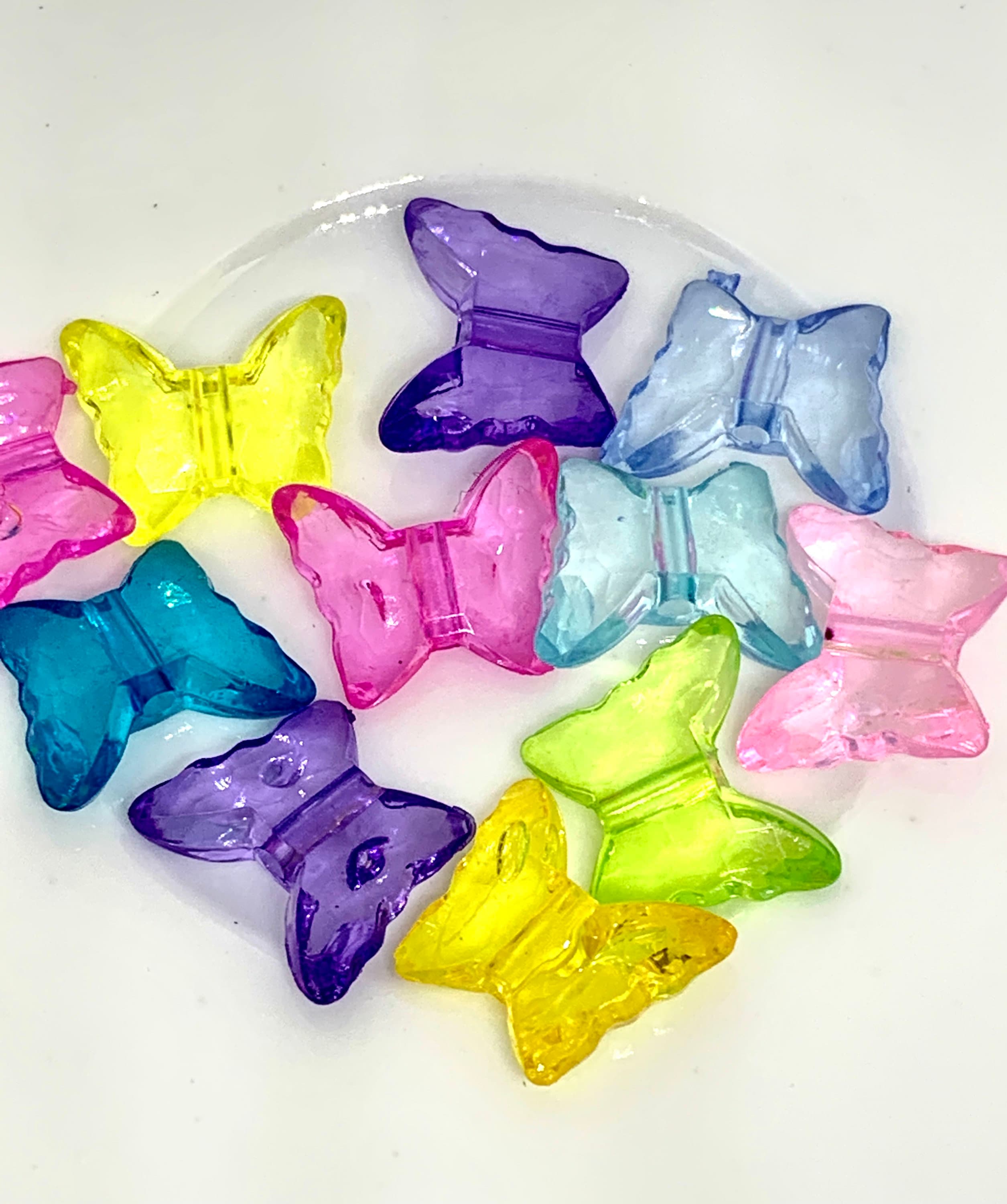 Kawaii Butterfly Beads, Spacer Beads, DIY Beads, Japanese Beads