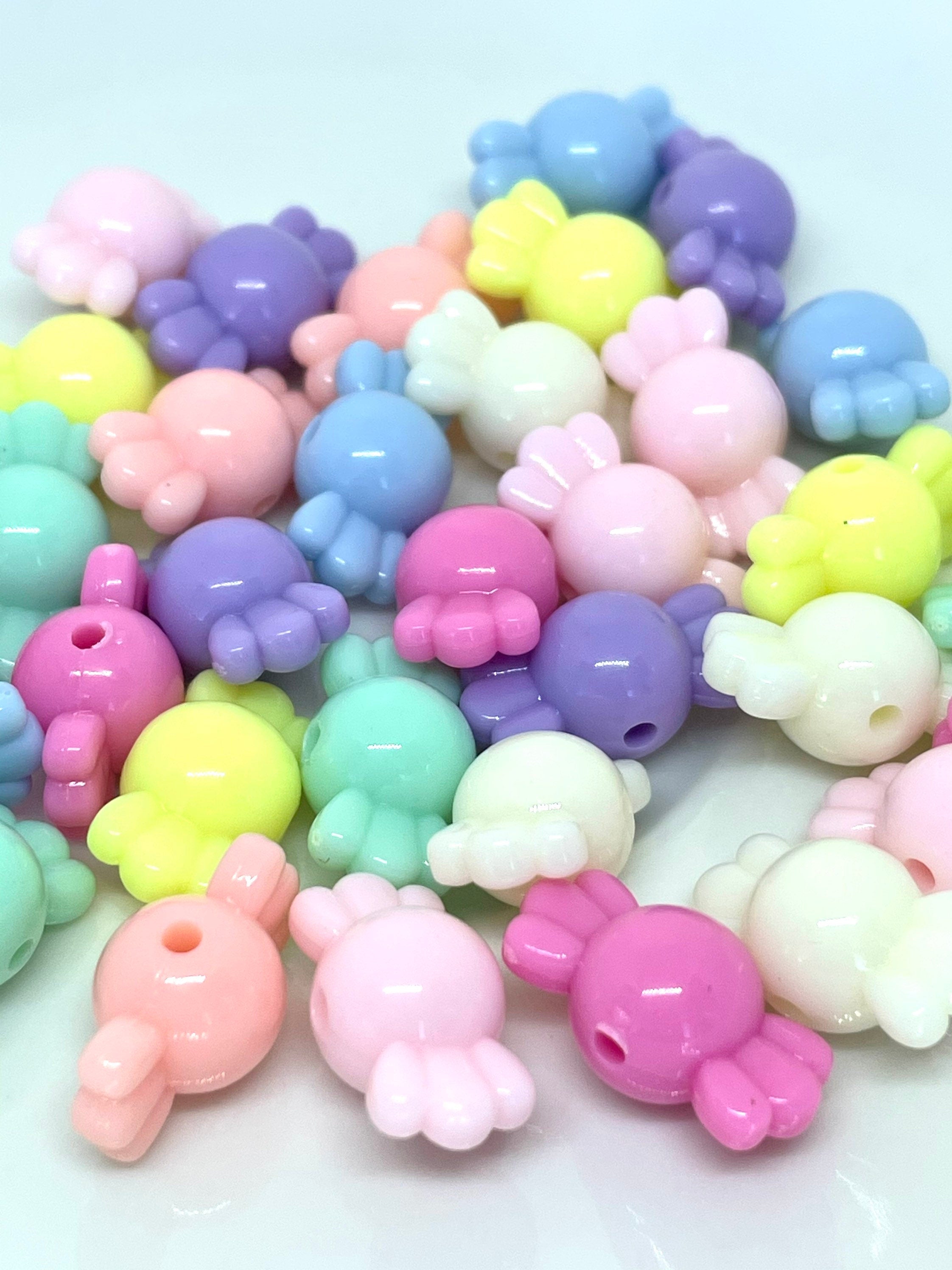 Kawaii Pastel Candy Beads from Japan, Kawaii Beads, Kawaii Pendants, Pastel Beads, Cute Beads, Kawaii Supplies, DIY Jewelry, Japan Beads