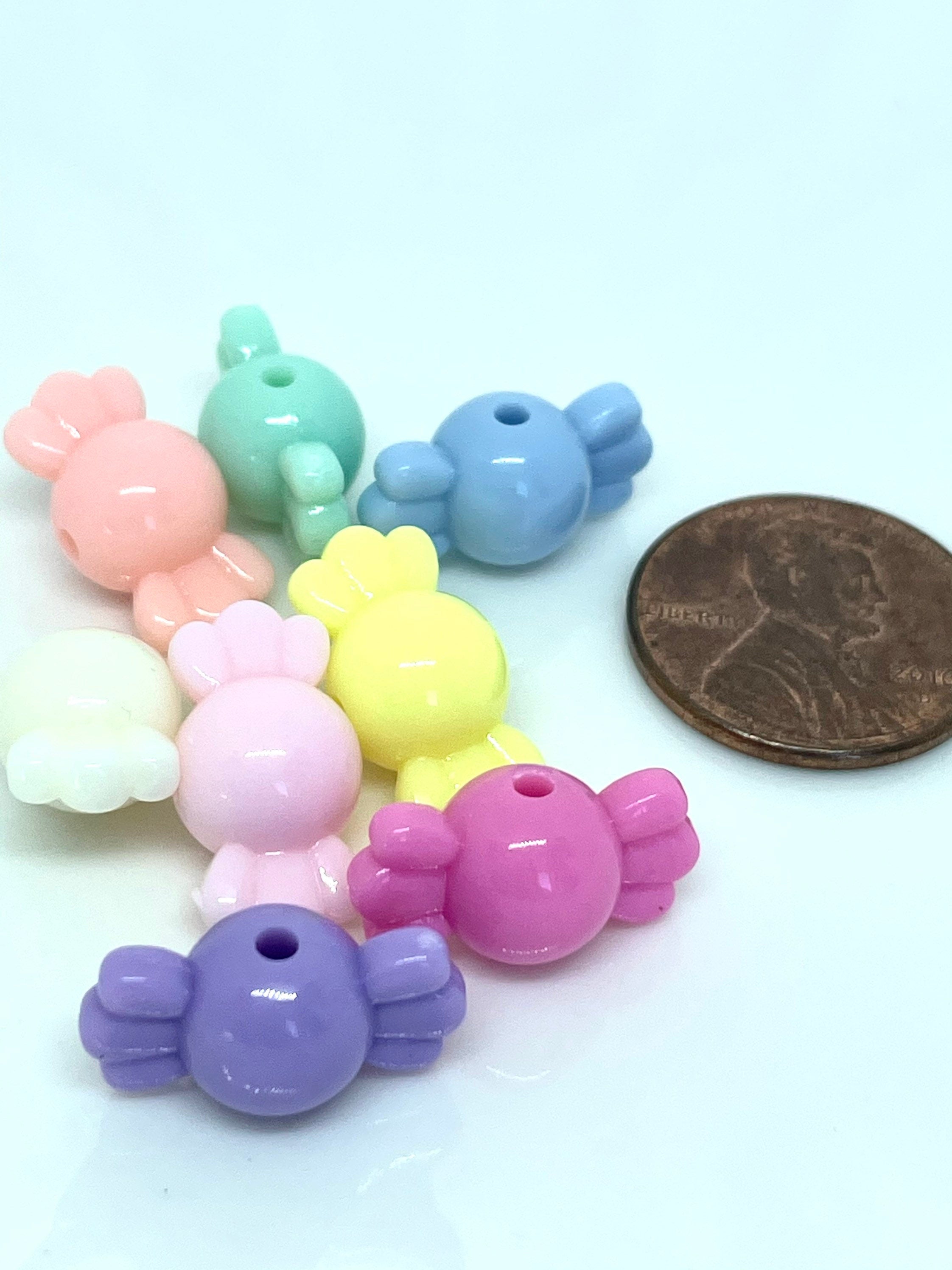 Kawaii Pastel Candy Beads from Japan, Kawaii Beads, Kawaii Pendants, Pastel Beads, Cute Beads, Kawaii Supplies, DIY Jewelry, Japan Beads