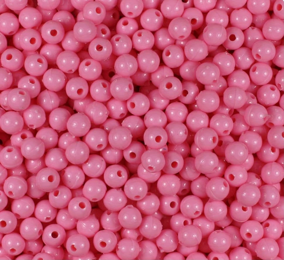 6mm Baby Pink Round Beads