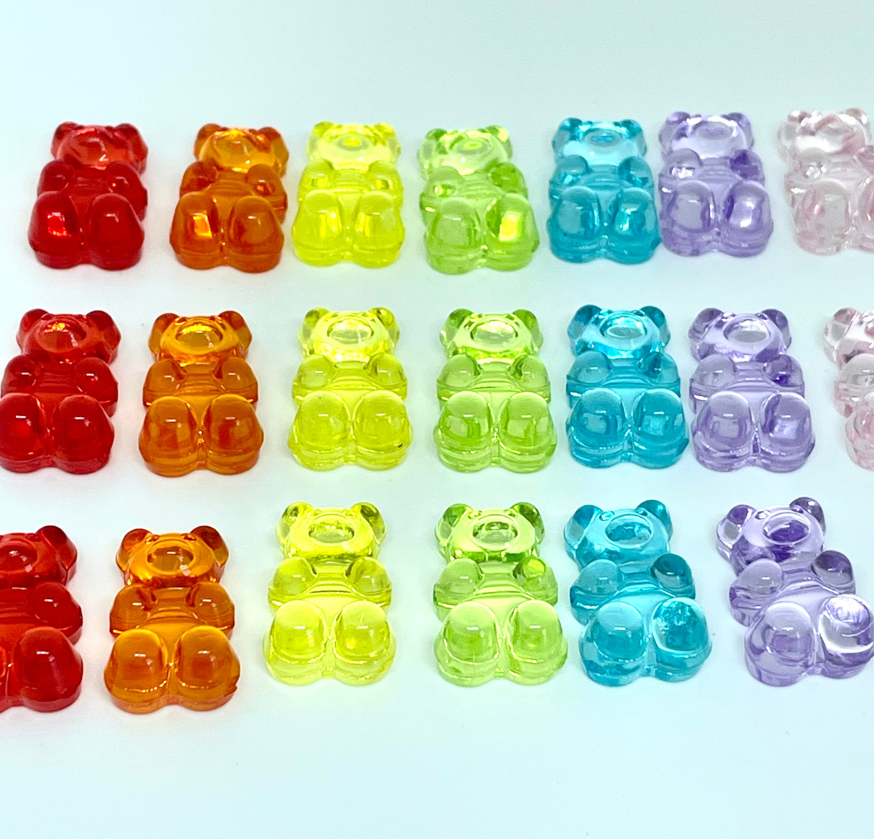 Gummy Bear Beads for Bracelet, Fake Candy Beads for Necklace, Colorful Candy Beads for Bracelet, Gummy Bear Clip Beads, Colorful Beads