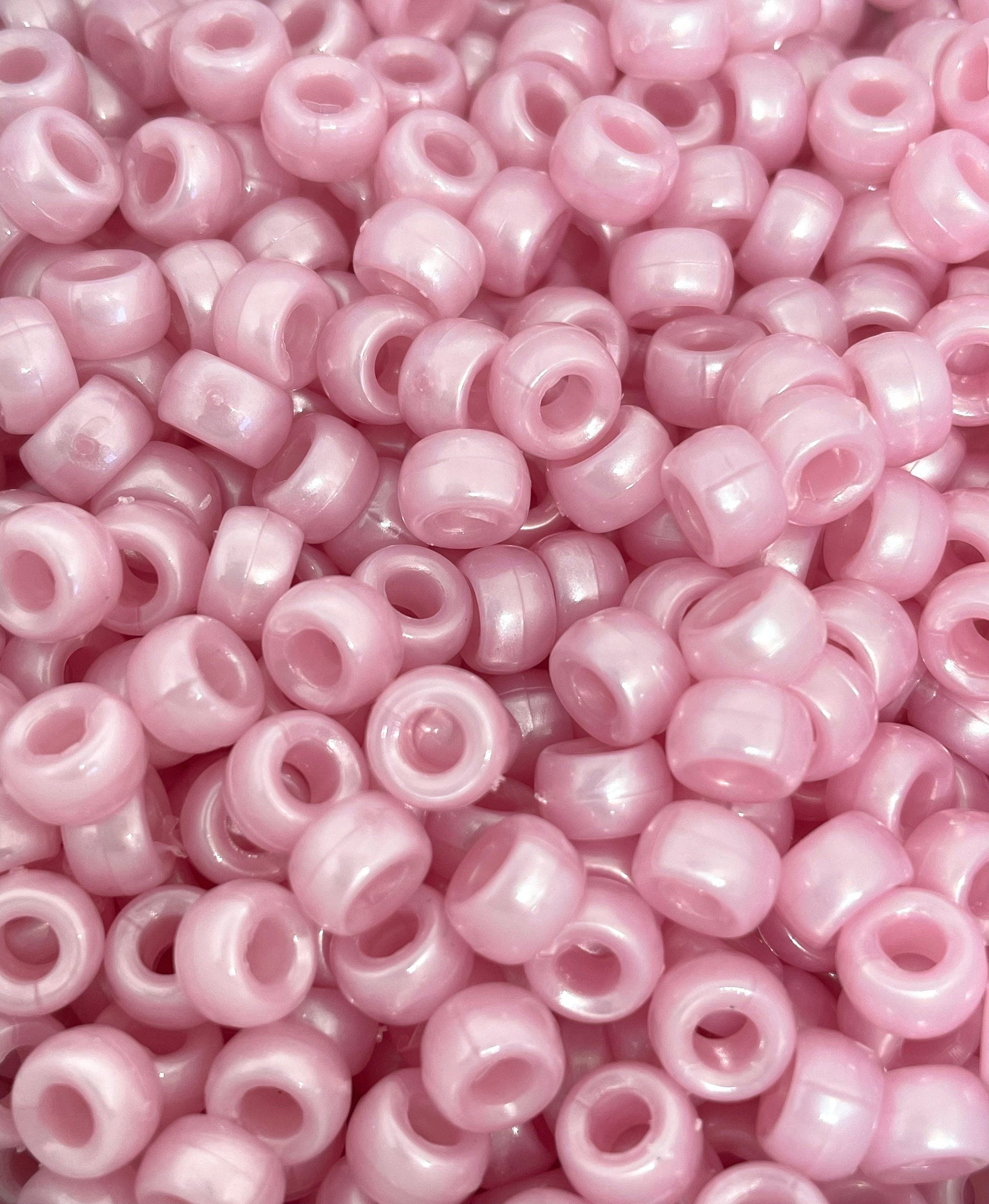 Mini Barrel Beads Cutie Mix, Pastel Bead Assortment, 6.5mm Mini Kandi Beads for Bracelet, Delicate Beads for Jewelry
