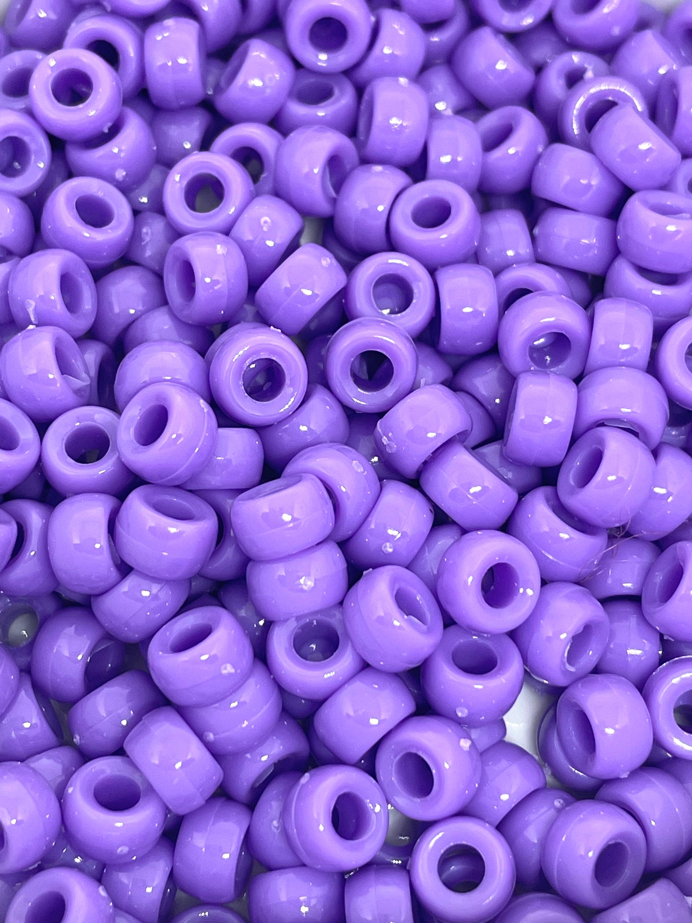 Small Purple Lilac Beads for Bracelet, Purple Mini Kandi Beads, Purple Mini Pony Beads, Lilac Mini Barrel Beads for Festival Jewelry