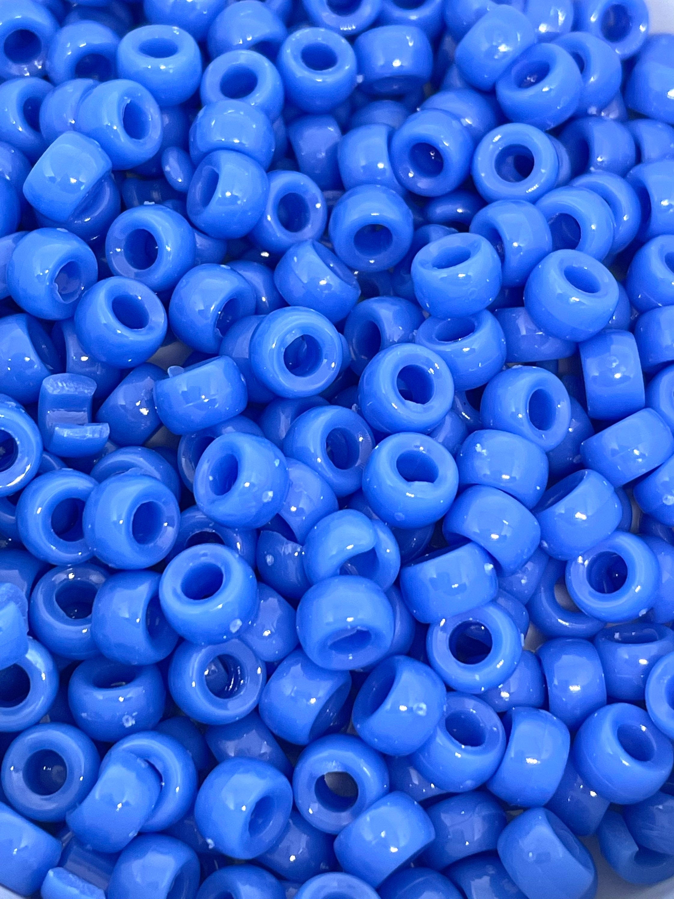 Mini Periwinkle Beads, Mini Blue Pony Beads, Mini Festival Beads, Mini Rave Beads, Small EDM beads, Mini Barrel Beads for Festival
