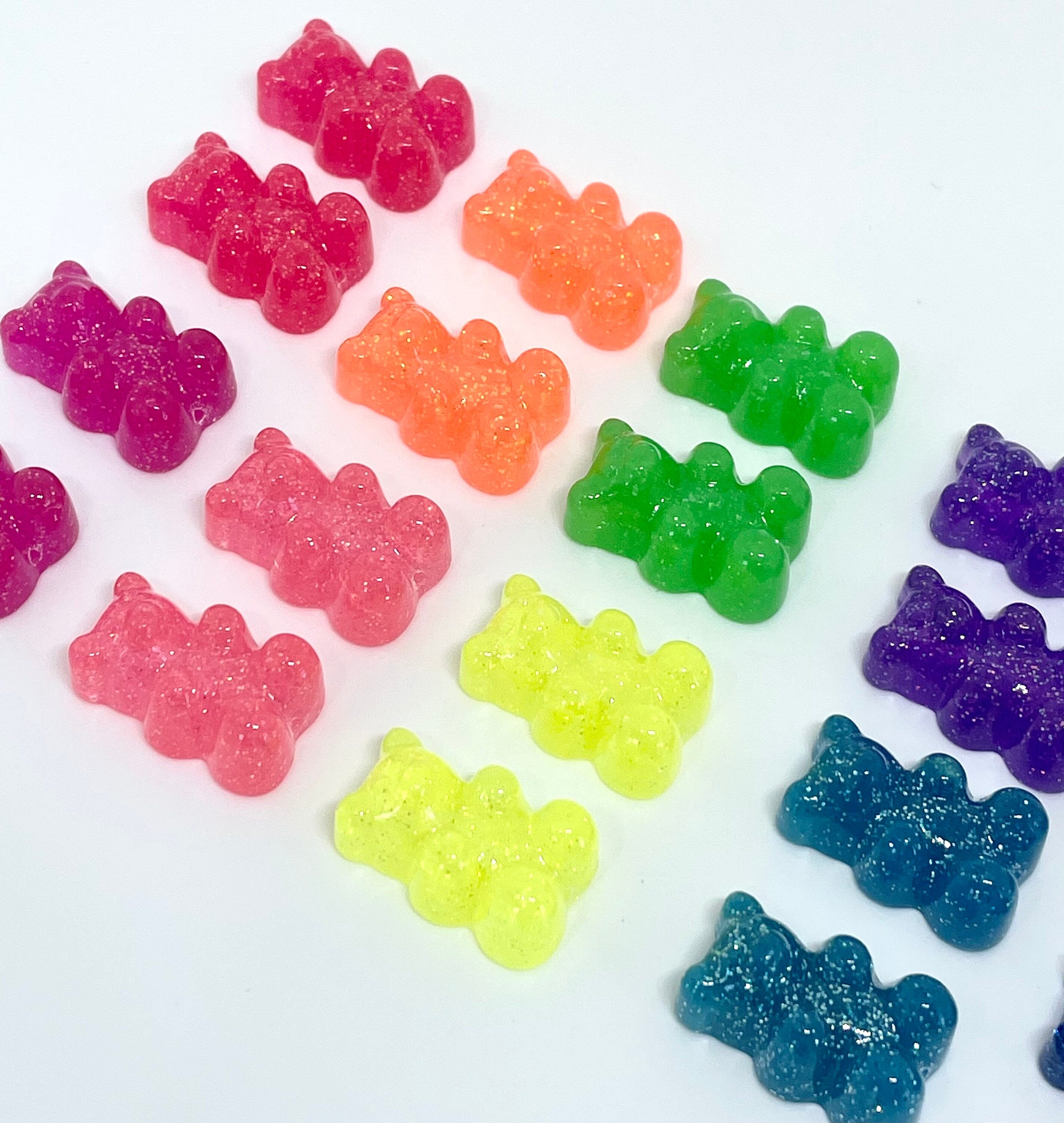 Gummy Bear Beads for Charms, Gummy Bear Charms, Candy Beads, Resin Gummy Bears, Animal Beads for Jewelry, Gummy Bear Pendant