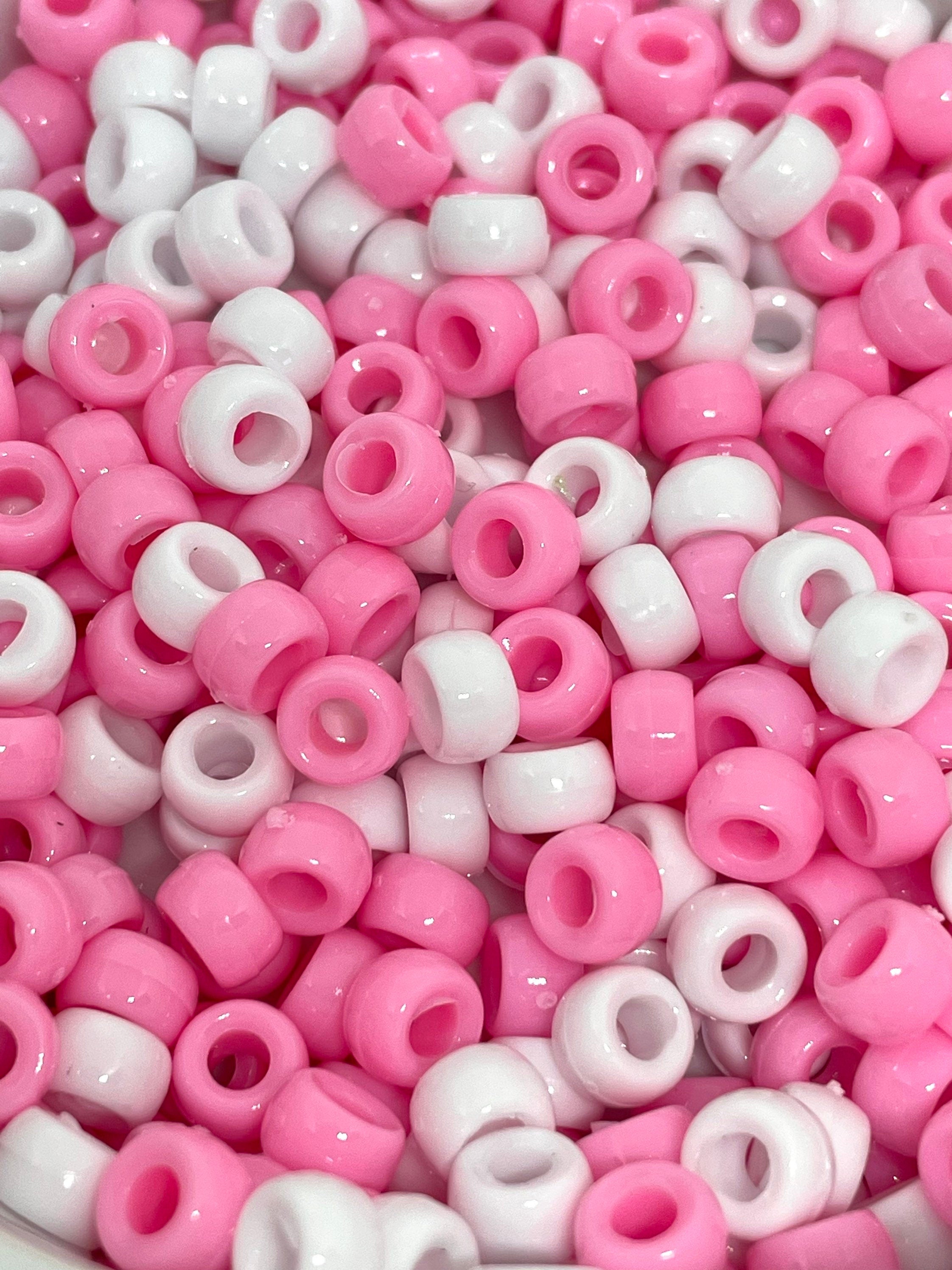 Mini Strawberries and Cream Barrel Bead Mix