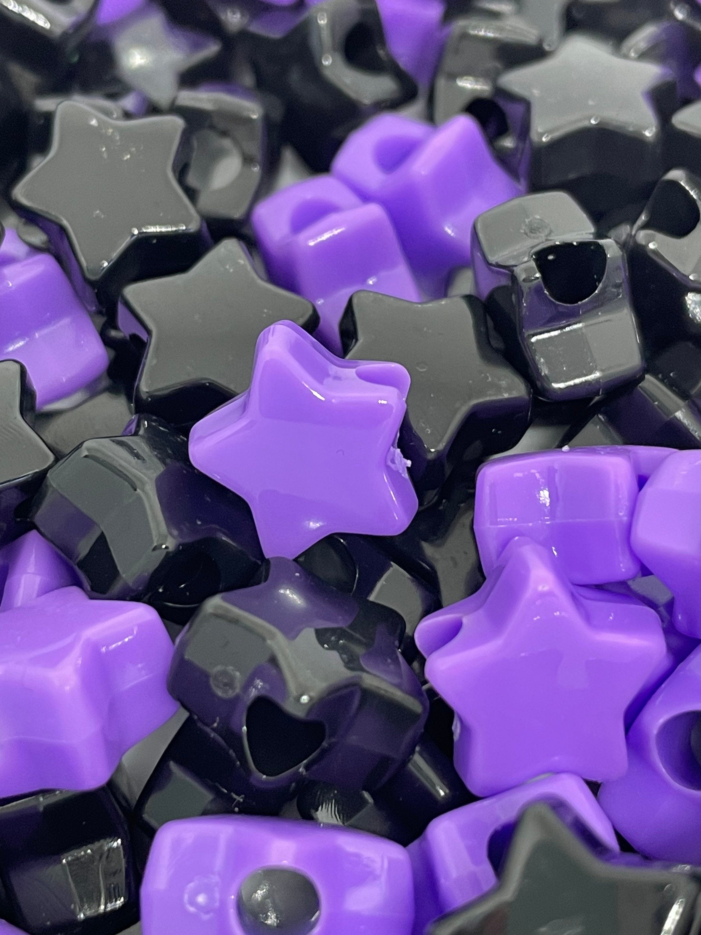 Witch Beads Halloween Mix for Jewelry, Star Bead Mix for Halloween, Star Kandi Beads, Halloween Kandi Kit, Spooky Bead Mix, Spooky Beads