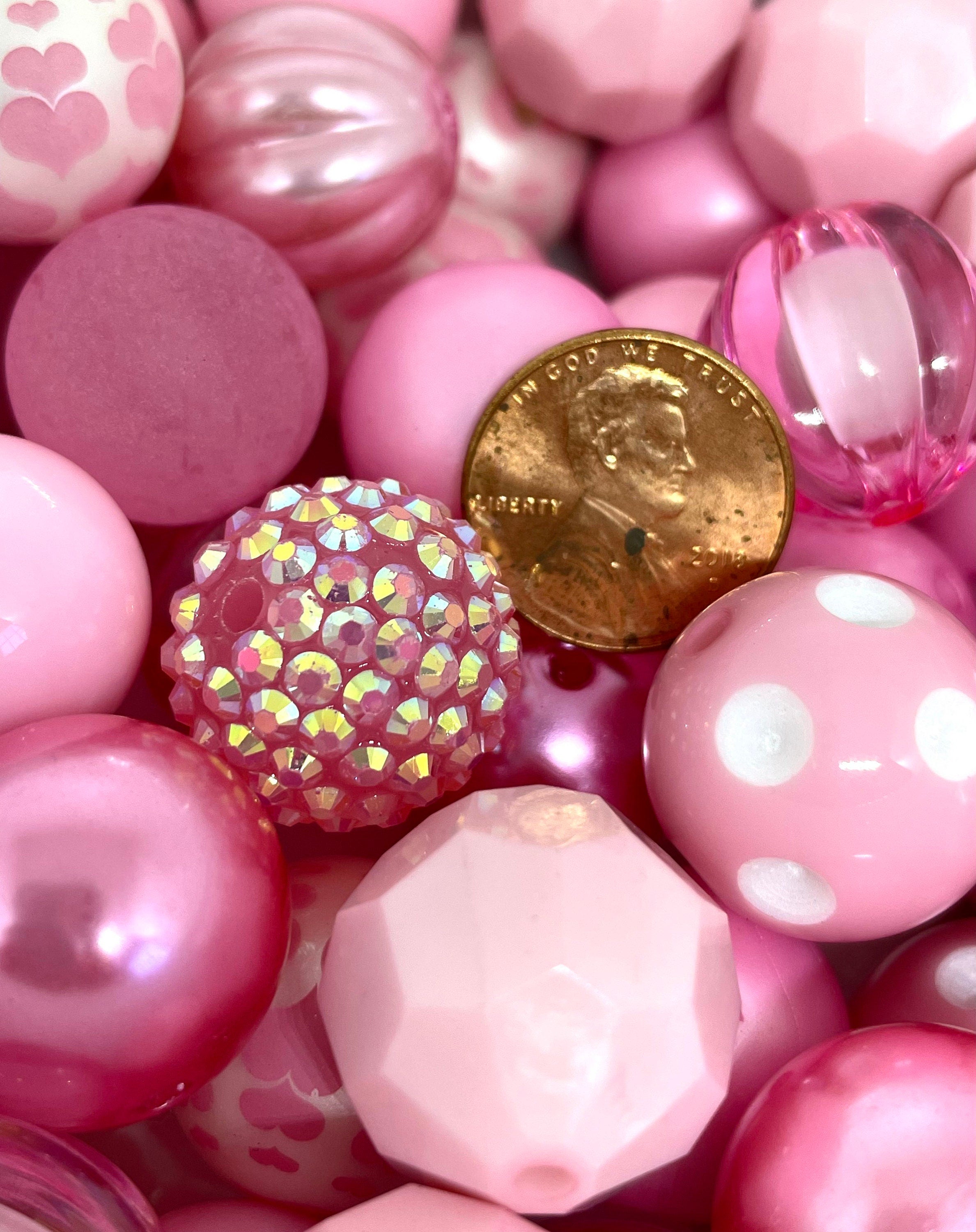 Chunky Pink Valentine's Day Bead Mix