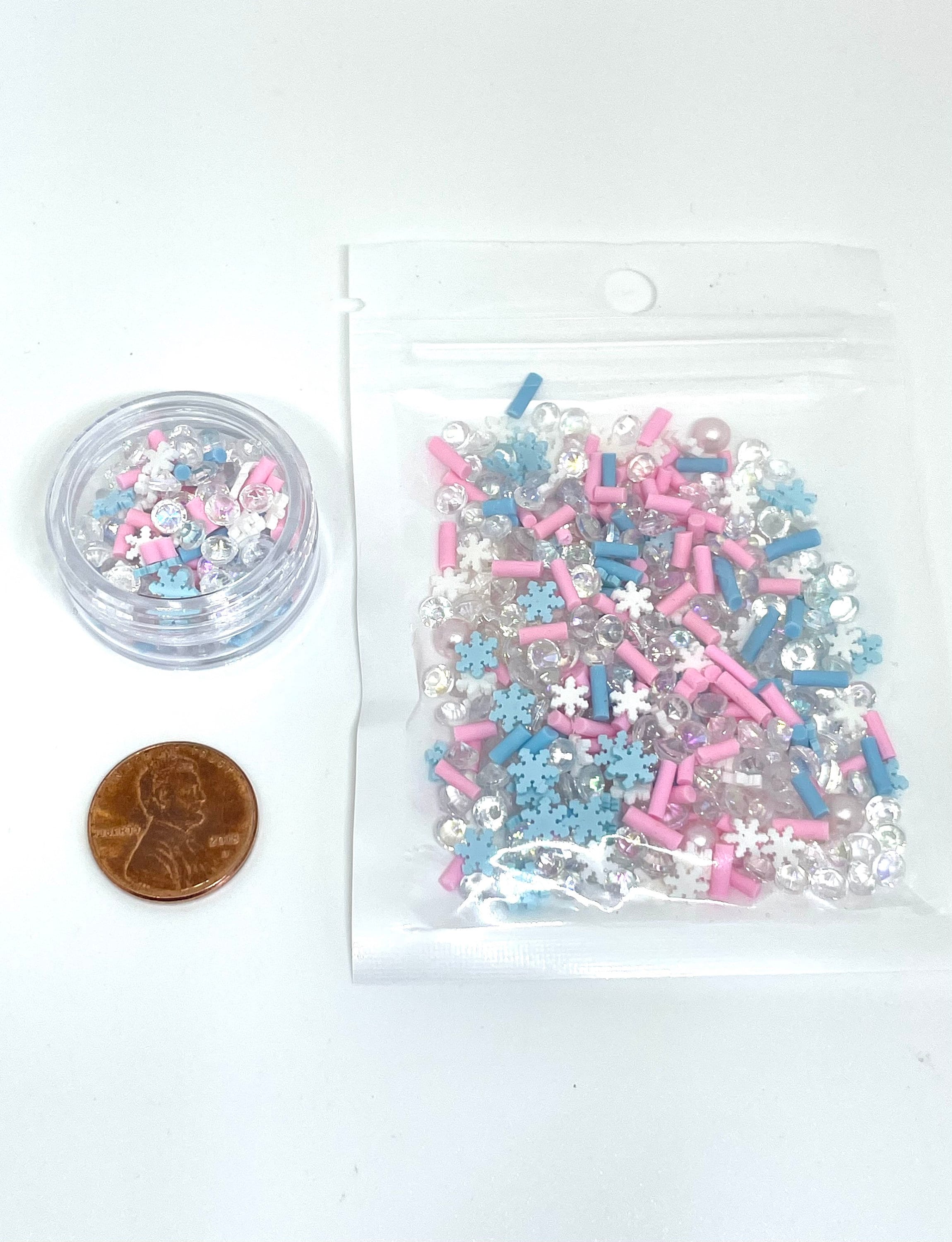 Fake Pastel Star Sprinkles, Polymer Clay Faux Toppings, Slime Add-Ins, Mixers