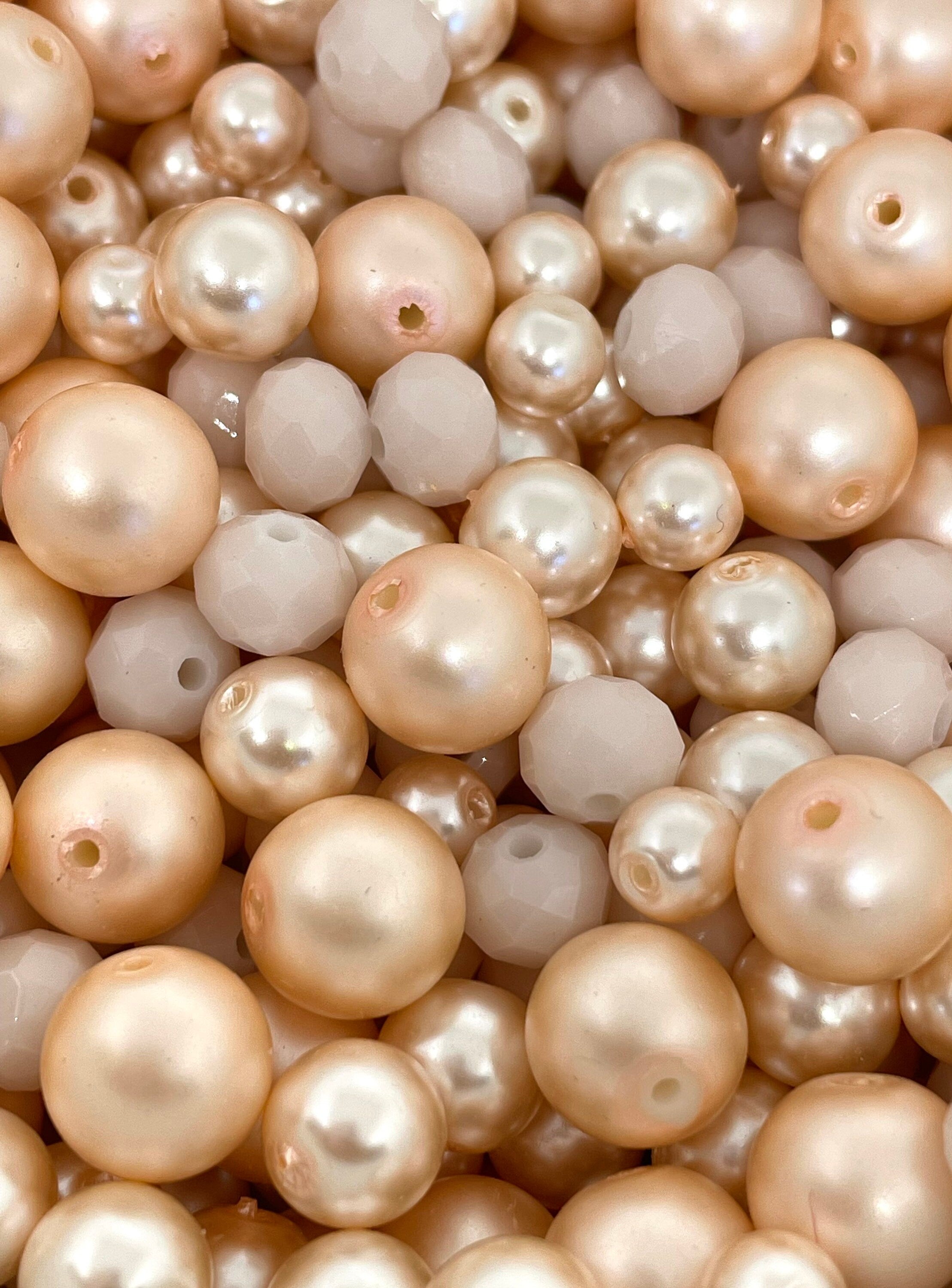Soft Cream Elegant Bead Mix, Cute Beads for Jewelry Making, Necklaces, Bracelet