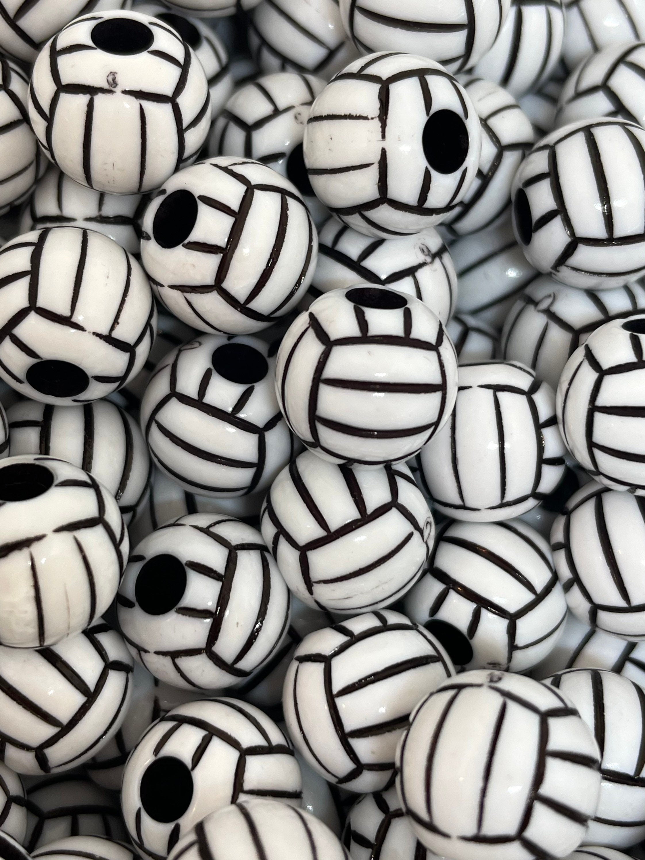 Volleyball Beads for Team Spirit Jewelry, Celebrate Your Sport Passion