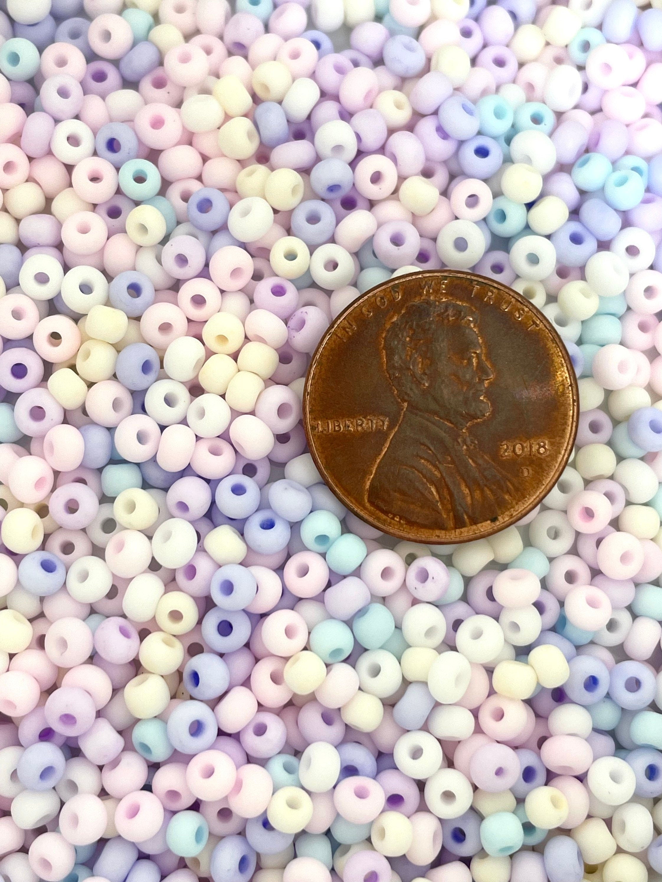 Tiny Pastel Seed Bead Mix, Dainty Beads for Necklace, Matte Beads for Jewelry Making, Tiny Beads for Delicate Necklace