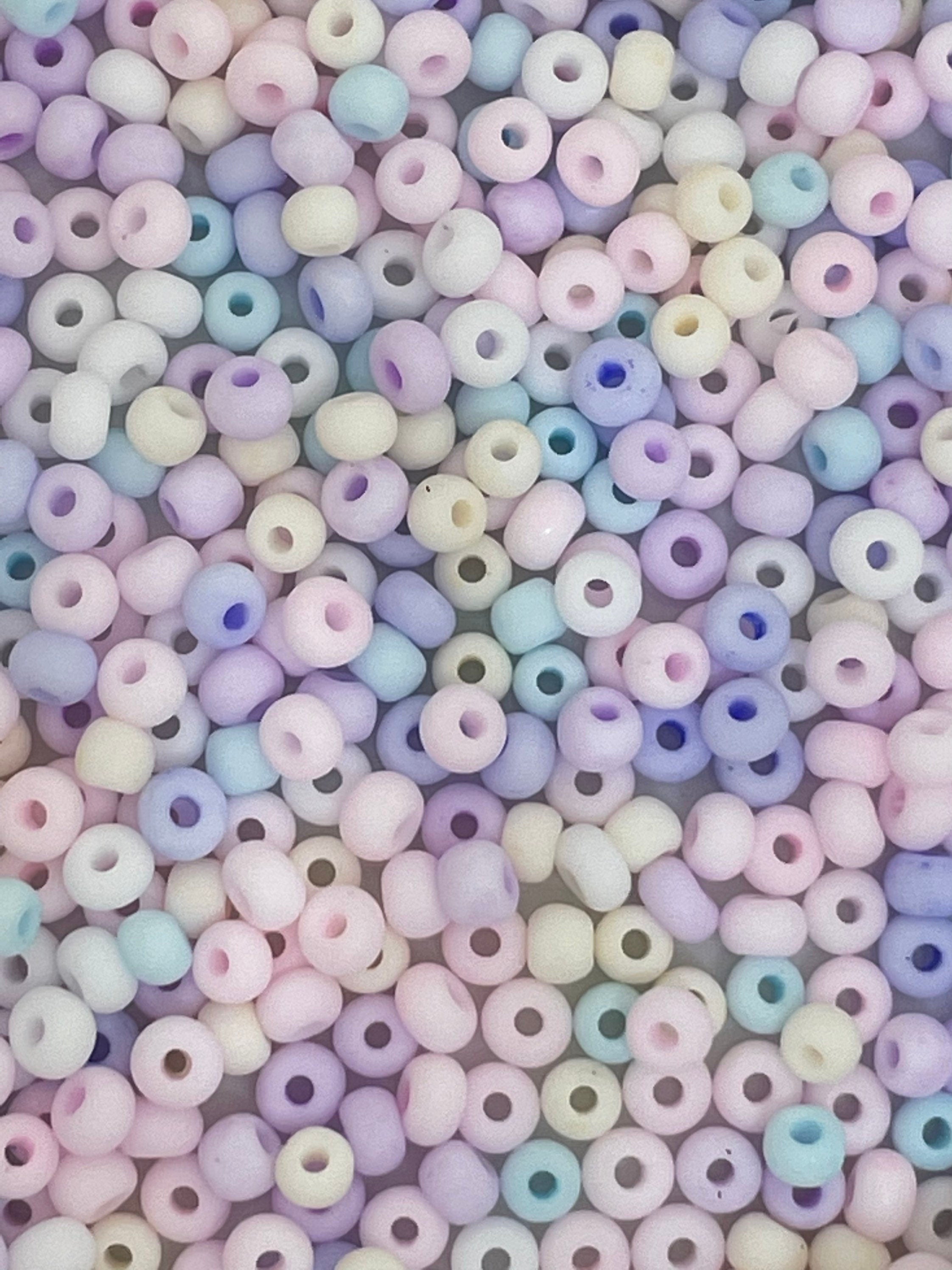 Tiny Pastel Seed Bead Mix, Dainty Beads for Necklace, Matte Beads for Jewelry Making, Tiny Beads for Delicate Necklace