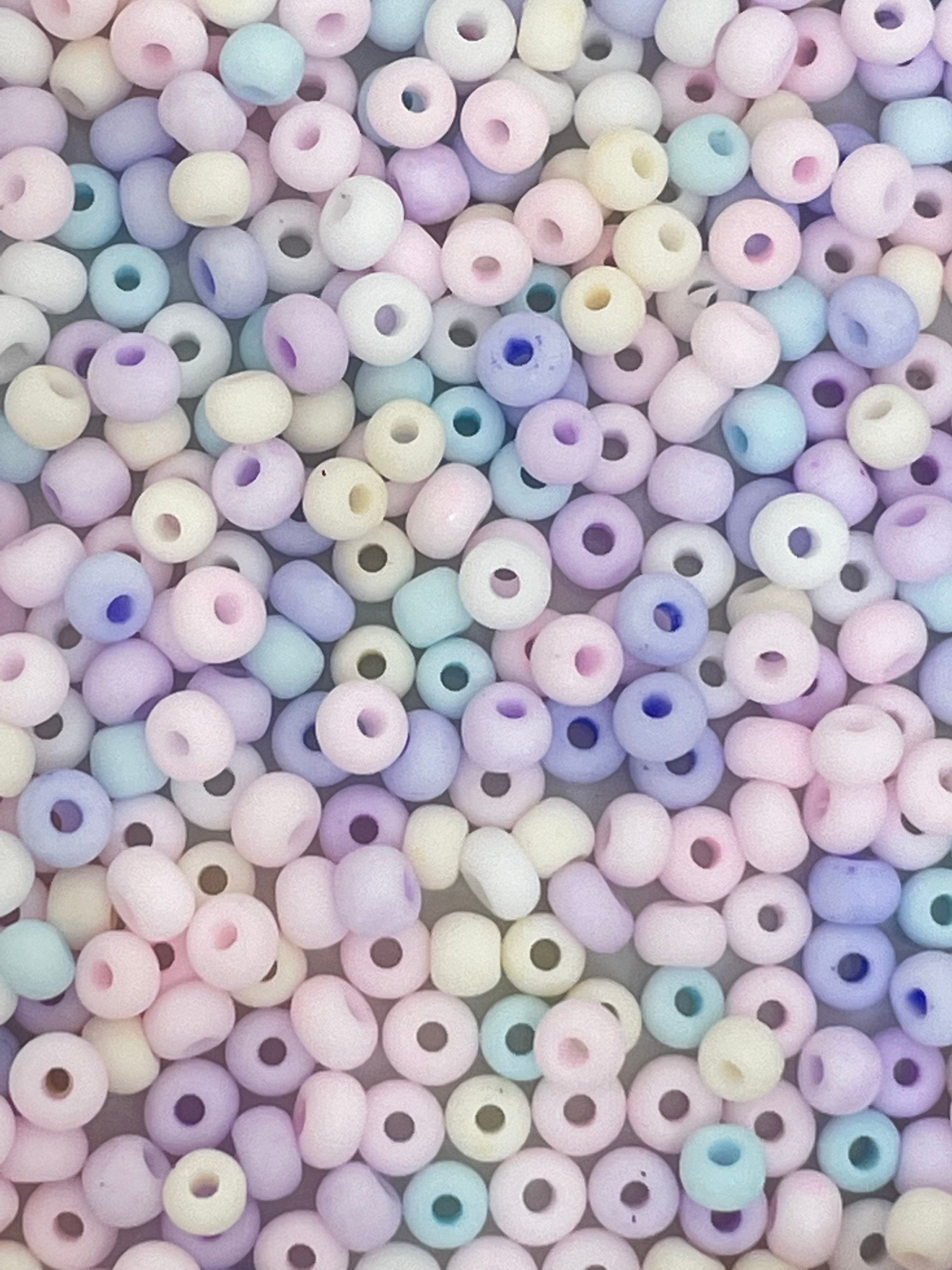 Tiny Pastel Seed Bead Mix, Dainty Beads for Necklace, Matte Beads for Jewelry Making, Tiny Beads for Delicate Necklace