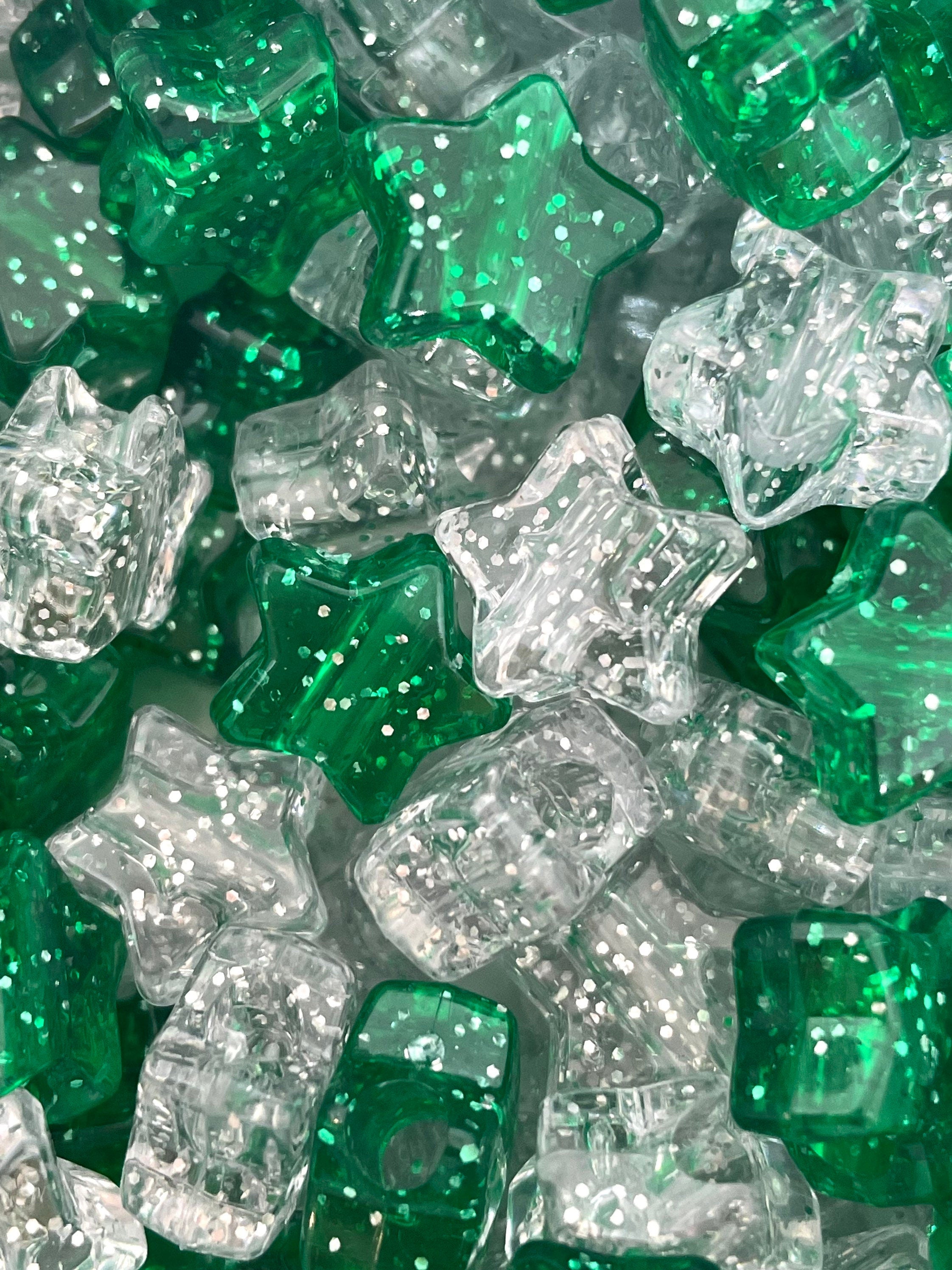 St Patrick Day Beads for Jewelry Making, Green Beads, St Patrick's Day Jewelry, Bead Variety for Garland, Shamrock Beads