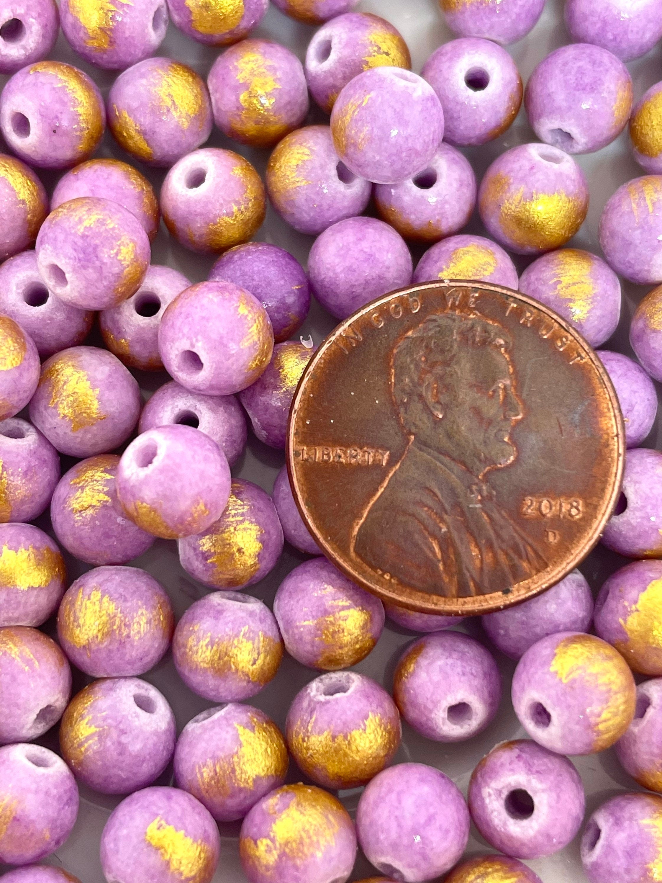 6mm Beautiful Violet Lapis Lazuli Beads