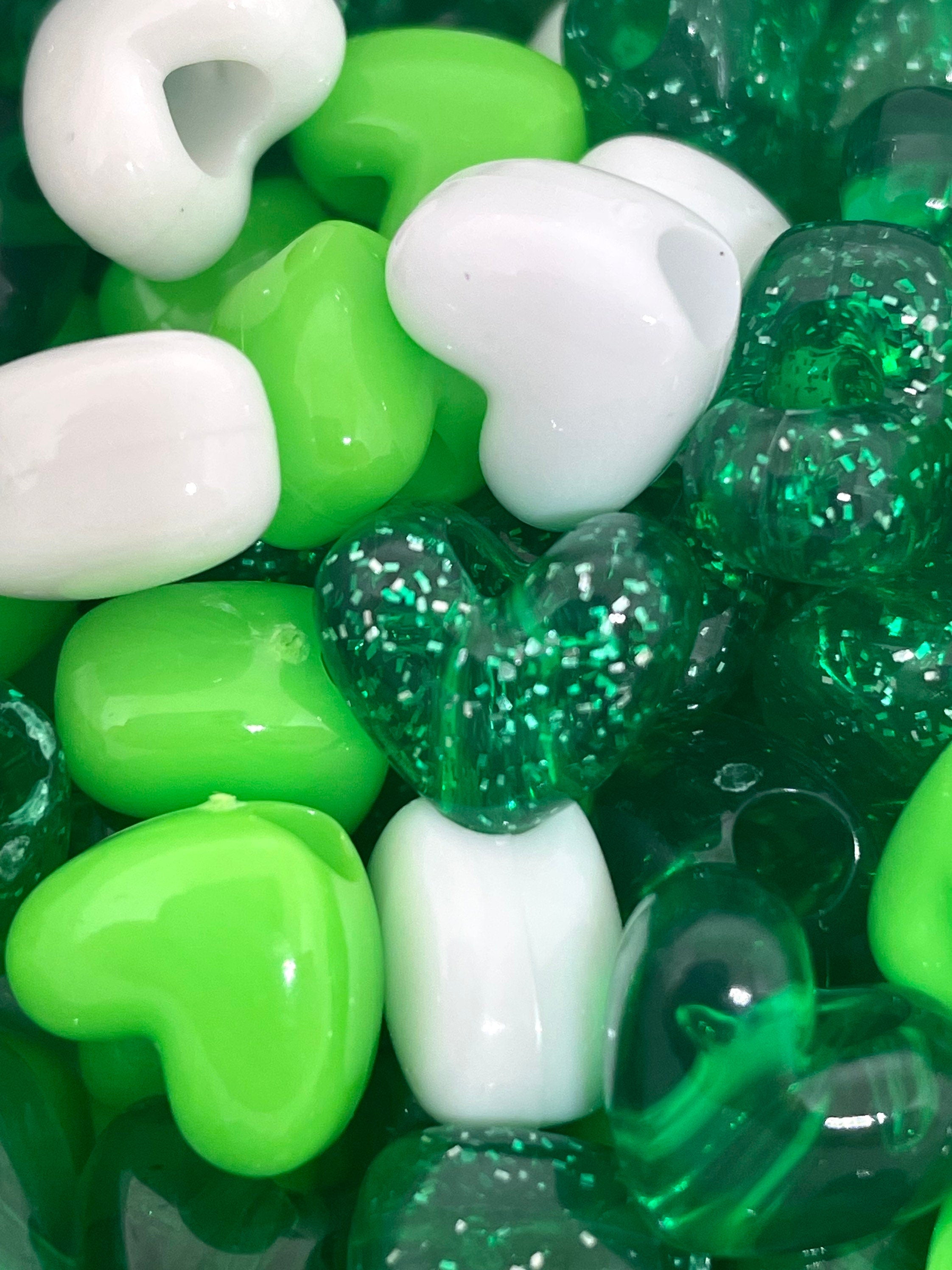 St Patricks Day Beads, Green Beads, Green Necklace, Green Bead Necklace, St Patrick's Day Jewelry, Green Necklace