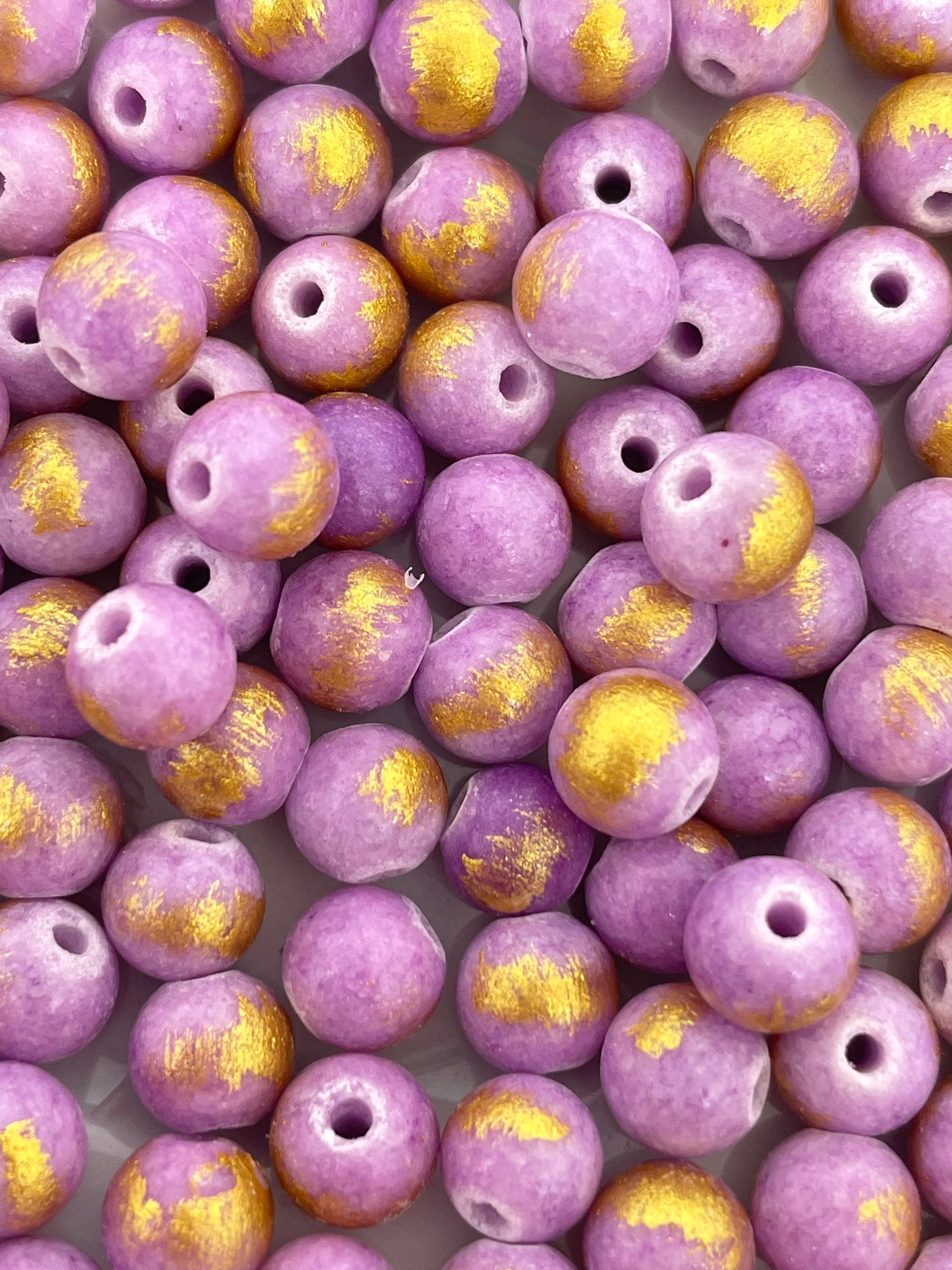 6mm Beautiful Violet Lapis Lazuli Beads