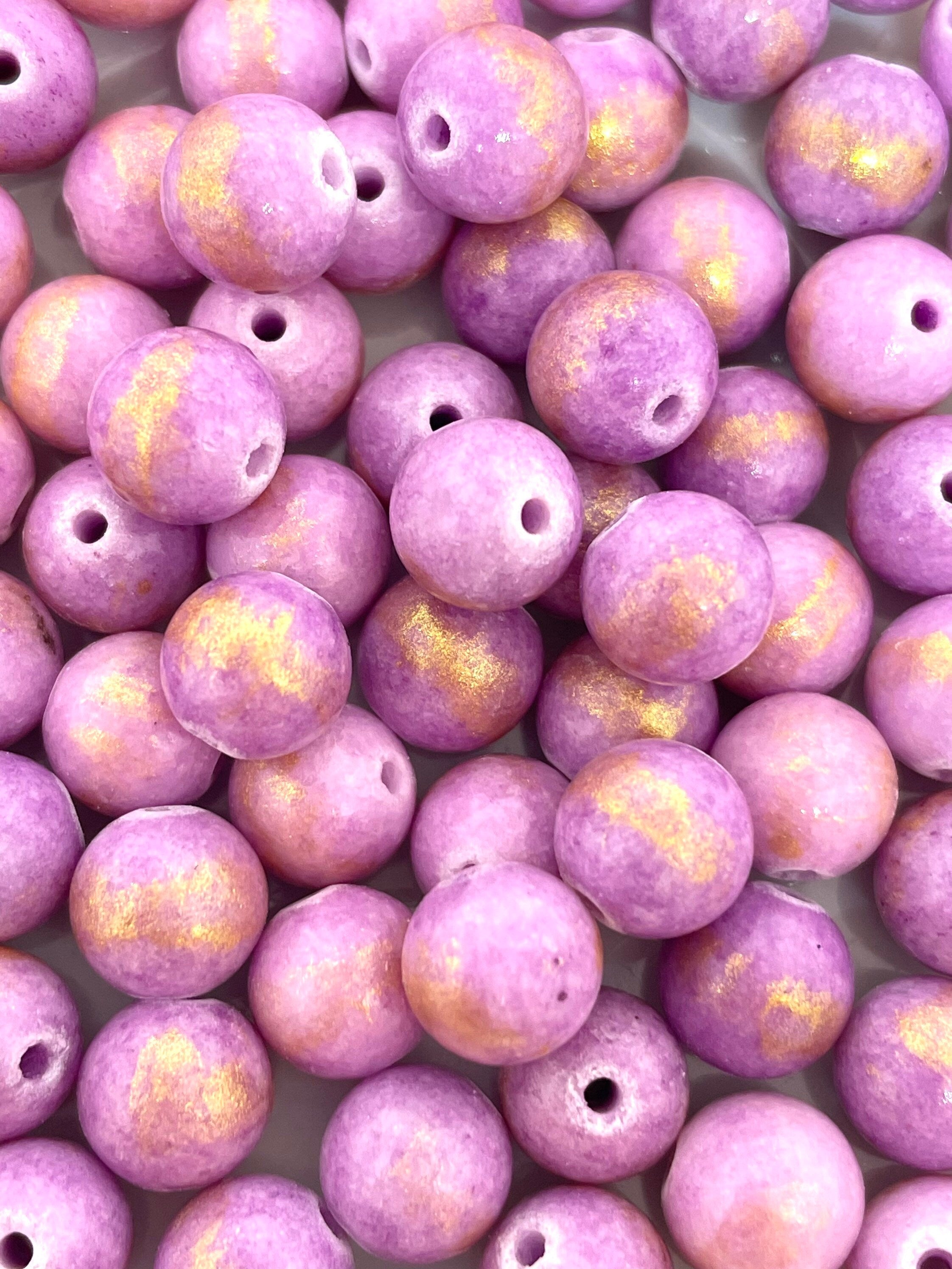 8mm Violet Lapis Lazuli Beads