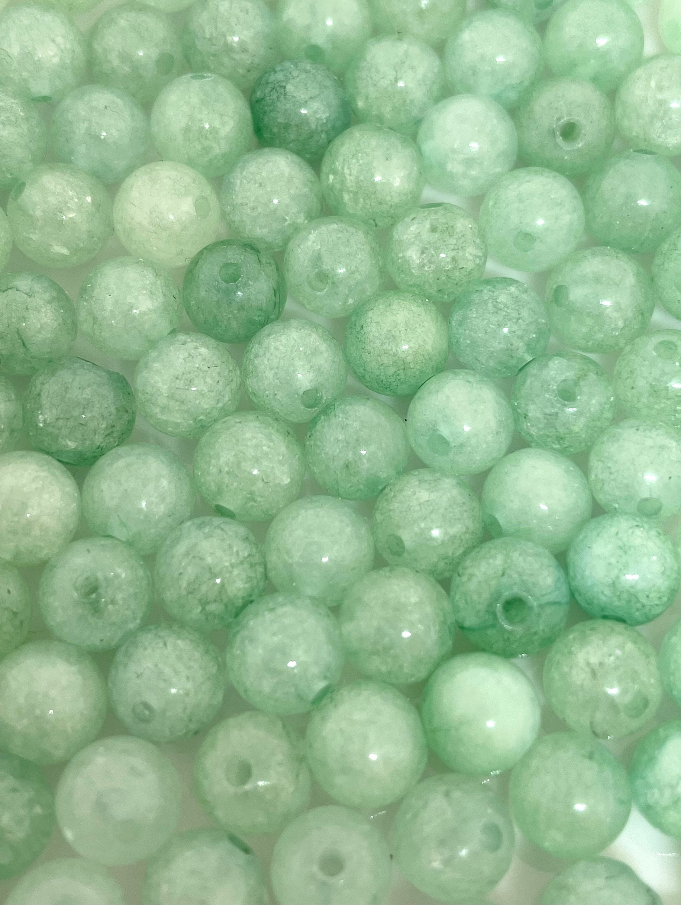 6mm Green Jade Beads