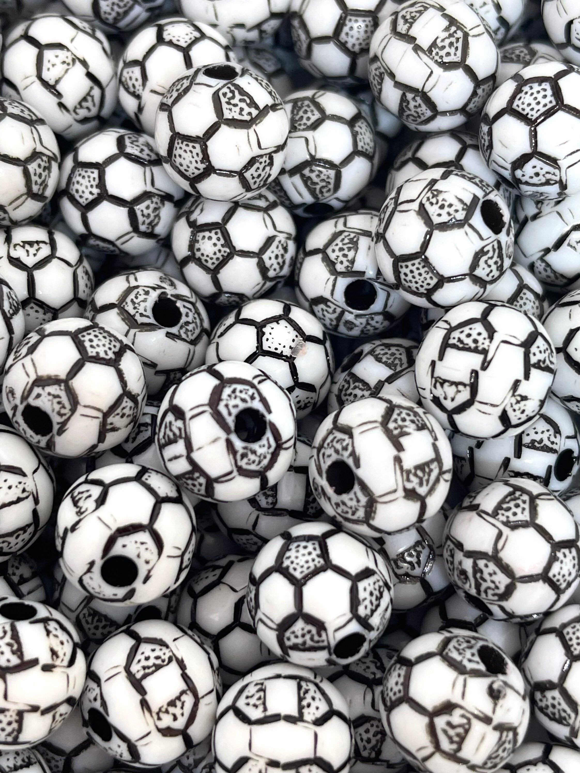 10mm Soccer Ball Beads