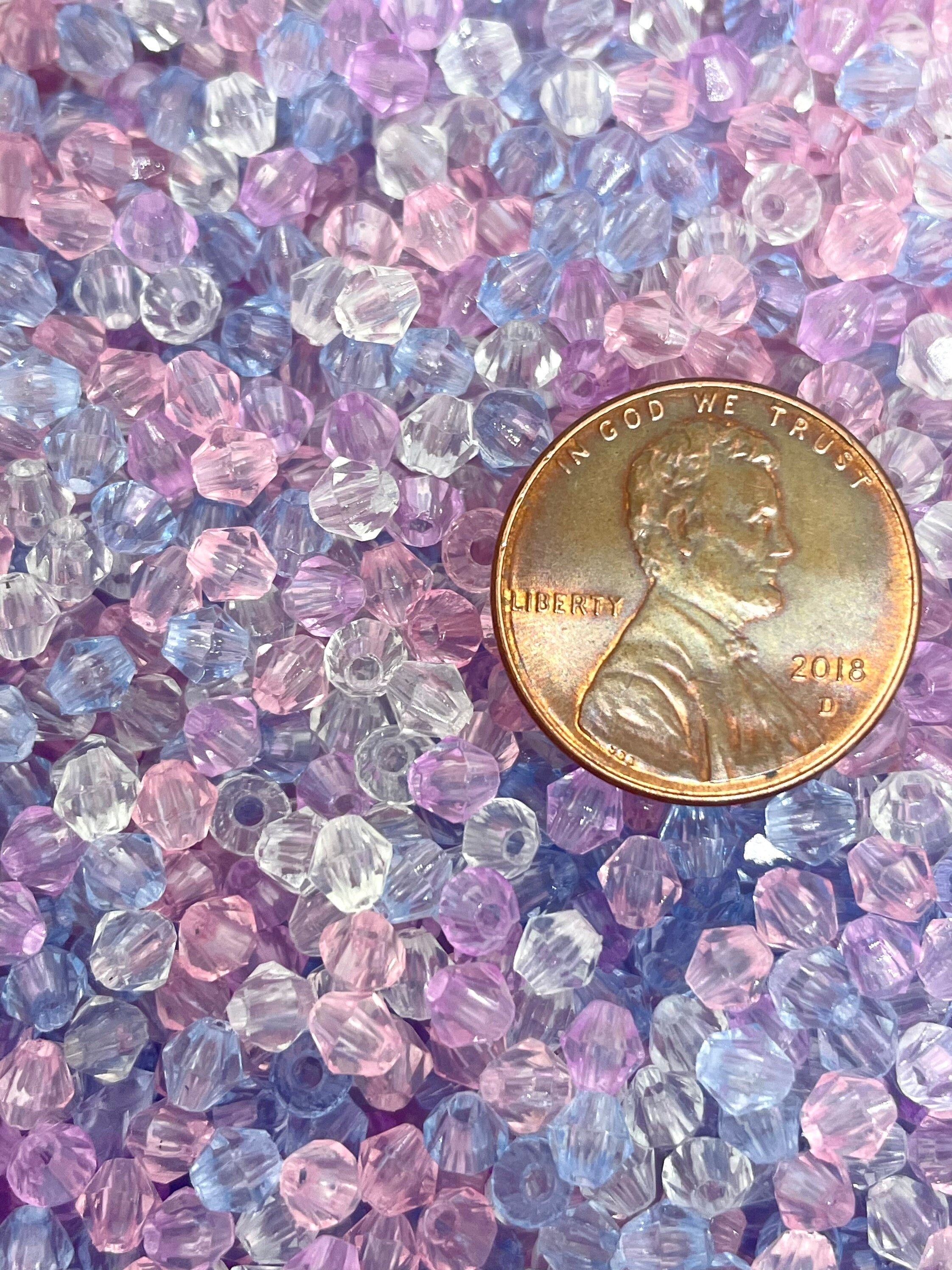 Tiny Faceted Pastel Beads for Bracelet, Earrings, Jewelry Making, Kawaii Lolita Beads, Fairy Kei Jewelry