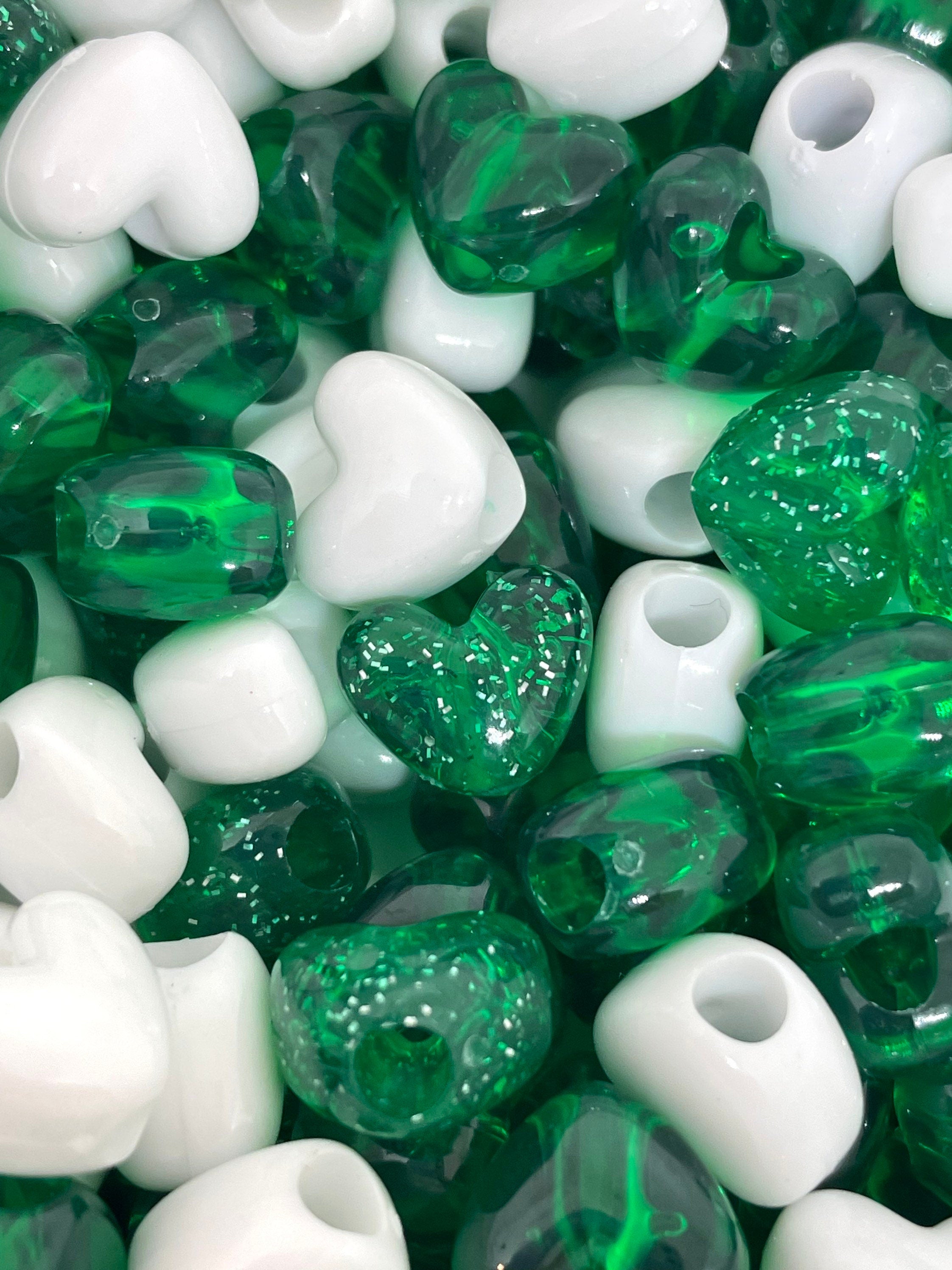 St Patricks Day Beads, Green Jewelry, Green Necklace, Green Bead Necklace, St Patrick's Day Jewelry, Green Necklace