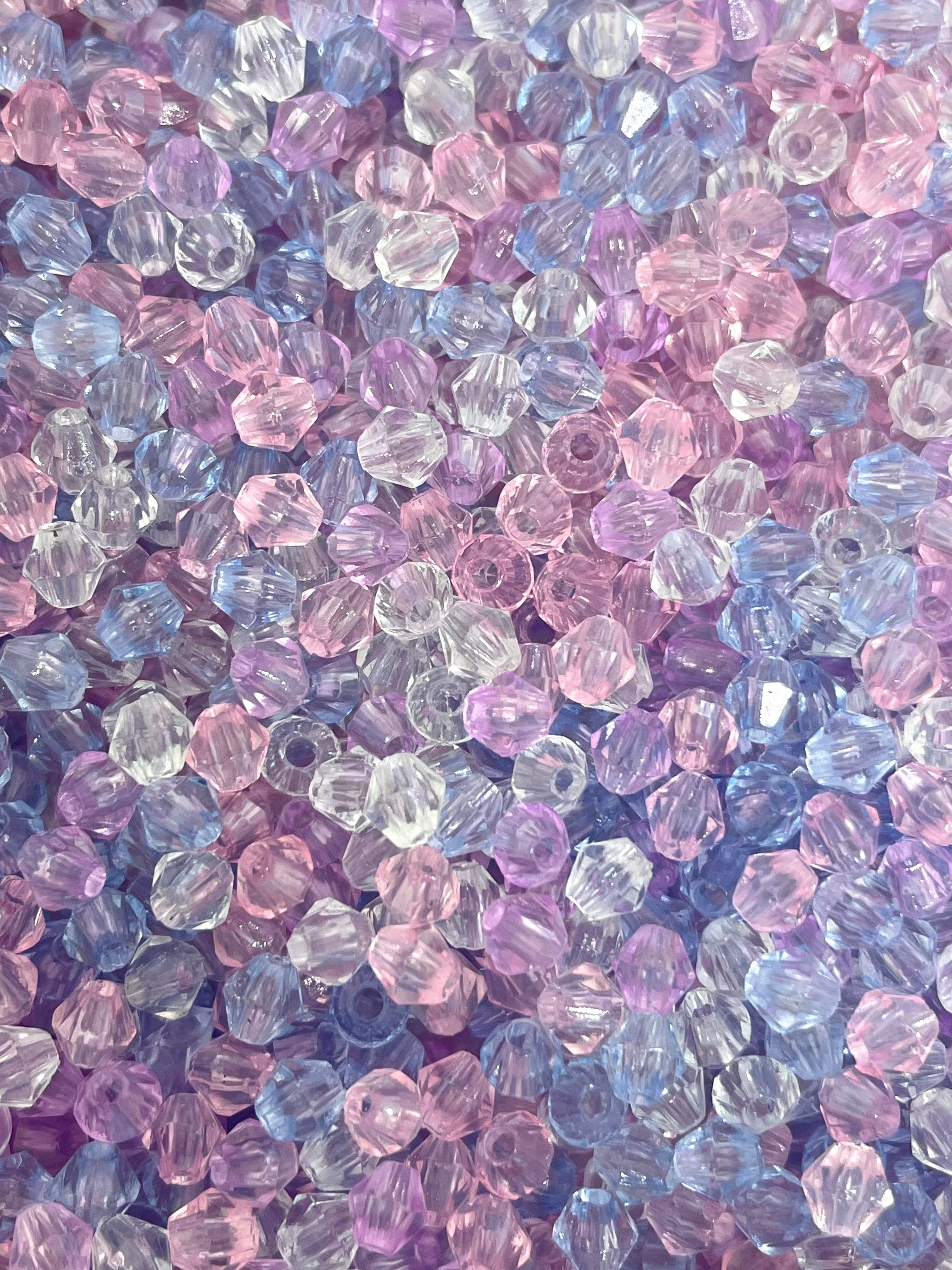 Tiny Faceted Pastel Beads for Bracelet, Earrings, Jewelry Making, Kawaii Lolita Beads, Fairy Kei Jewelry