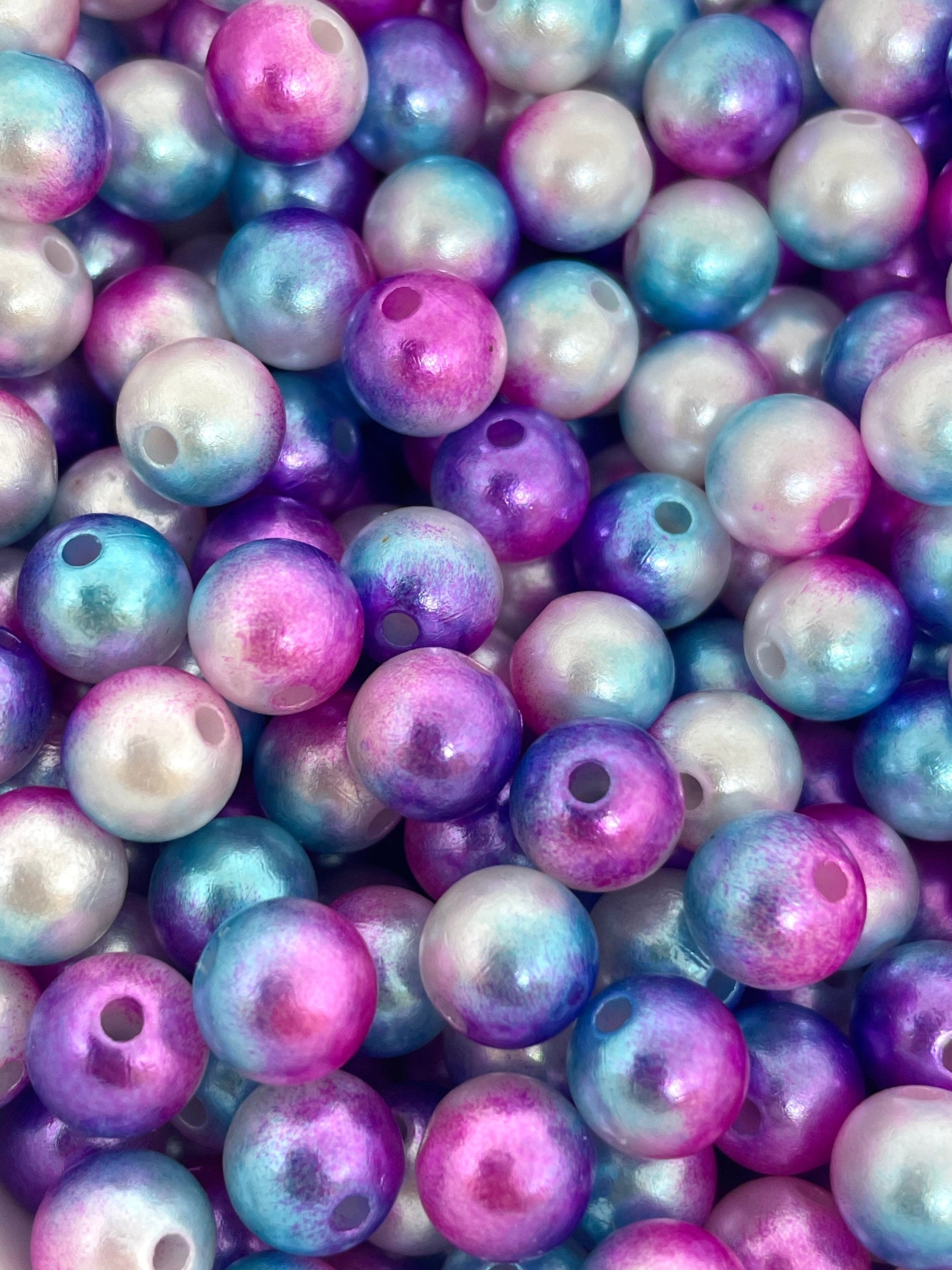 Mermaid Beads for Jewelry Making, Necklace, Bracelet, Purple Ombre Beads for Bracelets