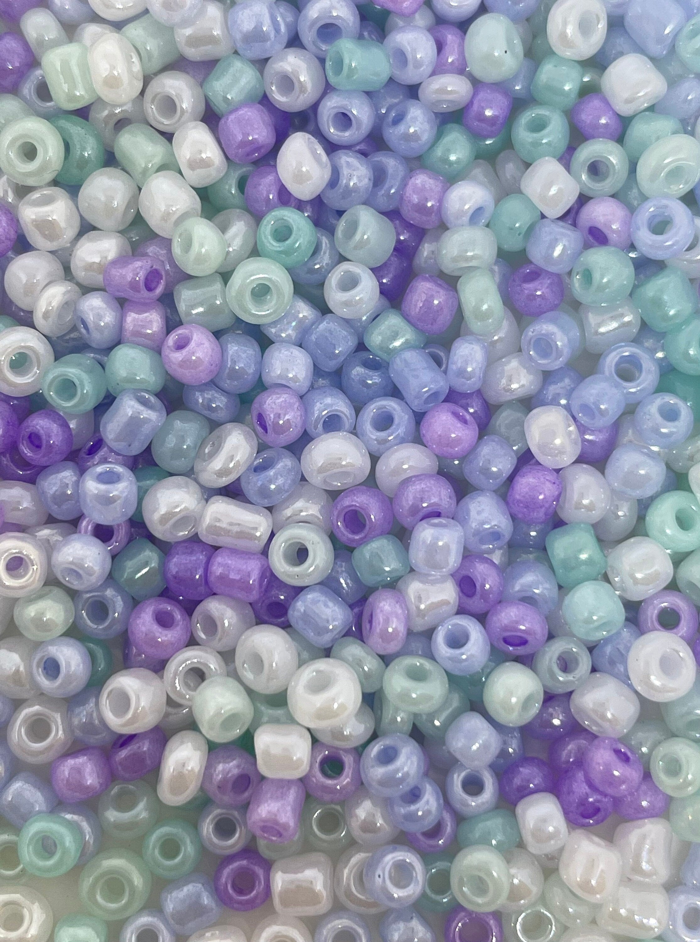 Tiny Mermaid Seed Beads, 3mm Mermaid Beads for Delicate Bracelet, Beaded Necklace, Seed Bead Set