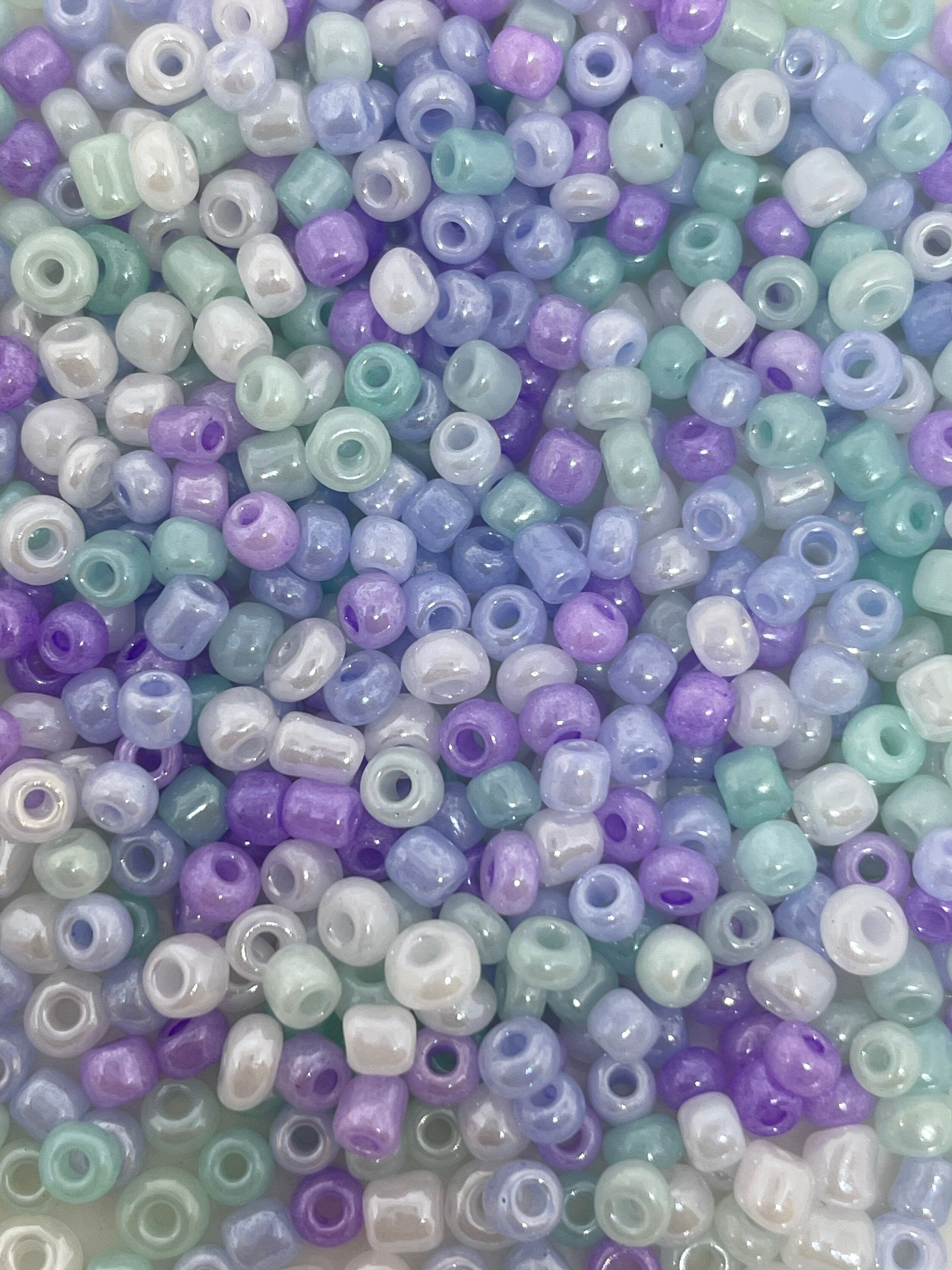 Tiny Mermaid Seed Beads, 3mm Mermaid Beads for Delicate Bracelet, Beaded Necklace, Seed Bead Set