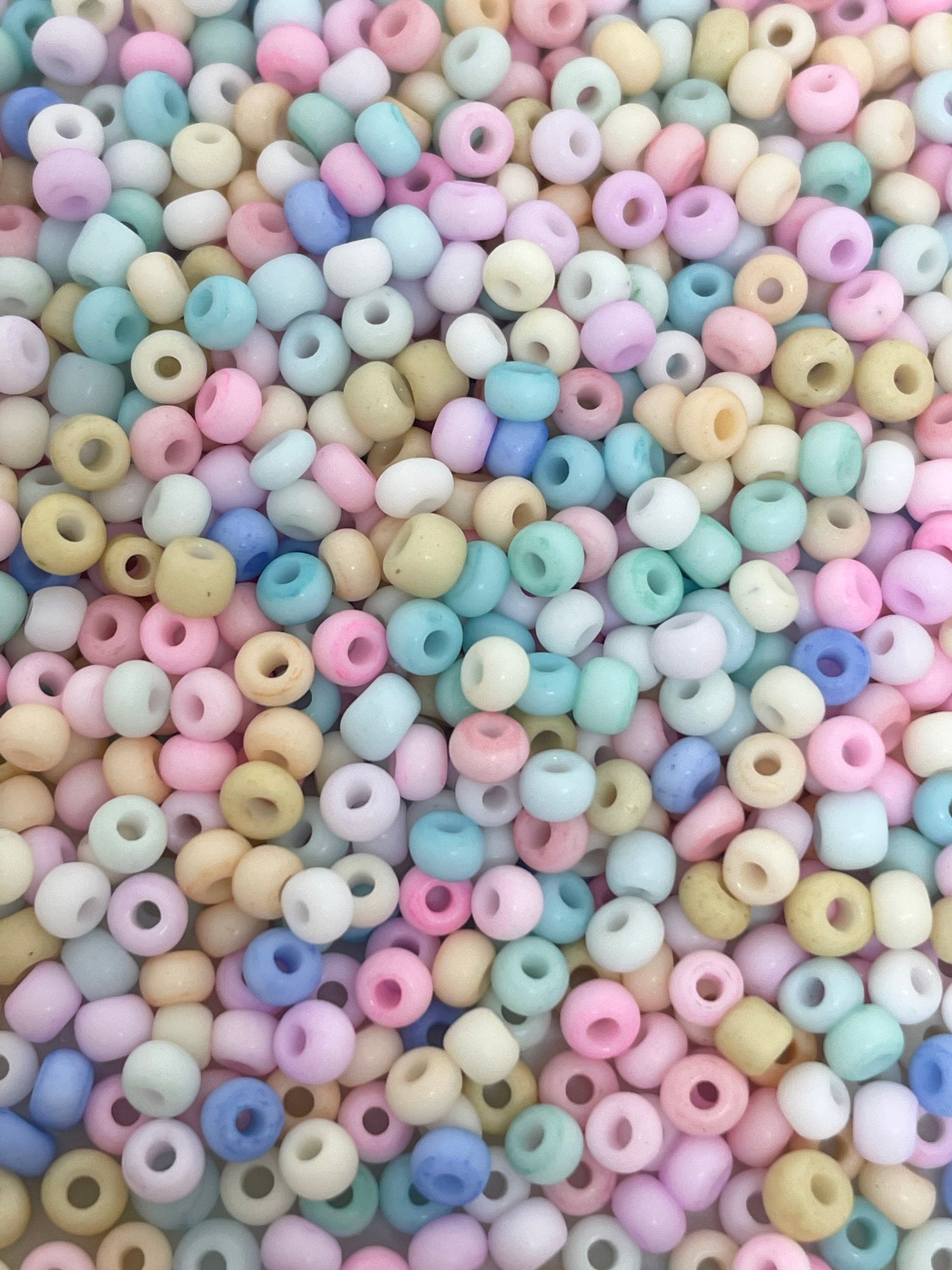 Tiny Macaron Theme Seed Bead Mix, Dainty Beads for Necklace, Matte Beads for Jewelry Making, Tiny Beads for Delicate Necklace