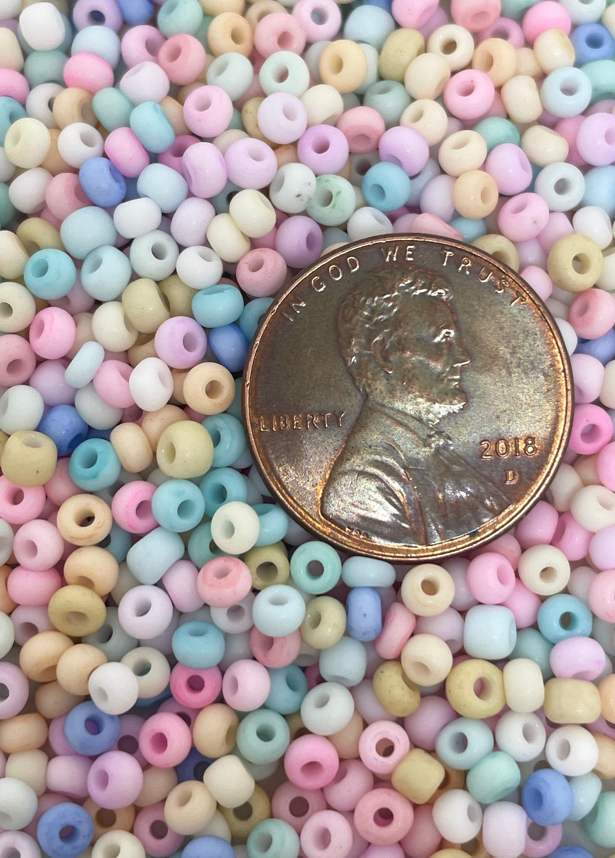 Tiny Macaron Theme Seed Bead Mix, Dainty Beads for Necklace, Matte Beads for Jewelry Making, Tiny Beads for Delicate Necklace