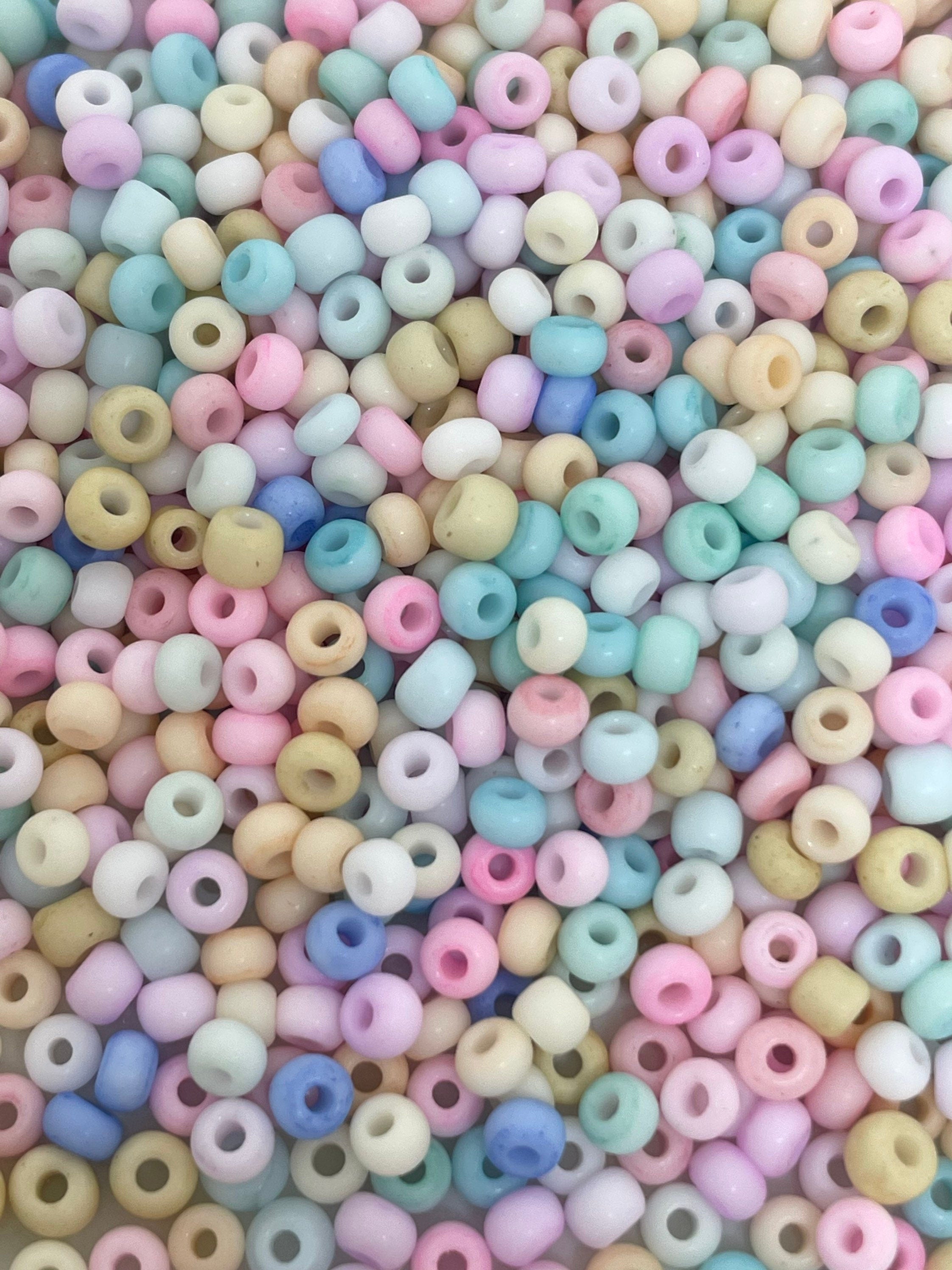 Tiny Macaron Theme Seed Bead Mix, Dainty Beads for Necklace, Matte Beads for Jewelry Making, Tiny Beads for Delicate Necklace