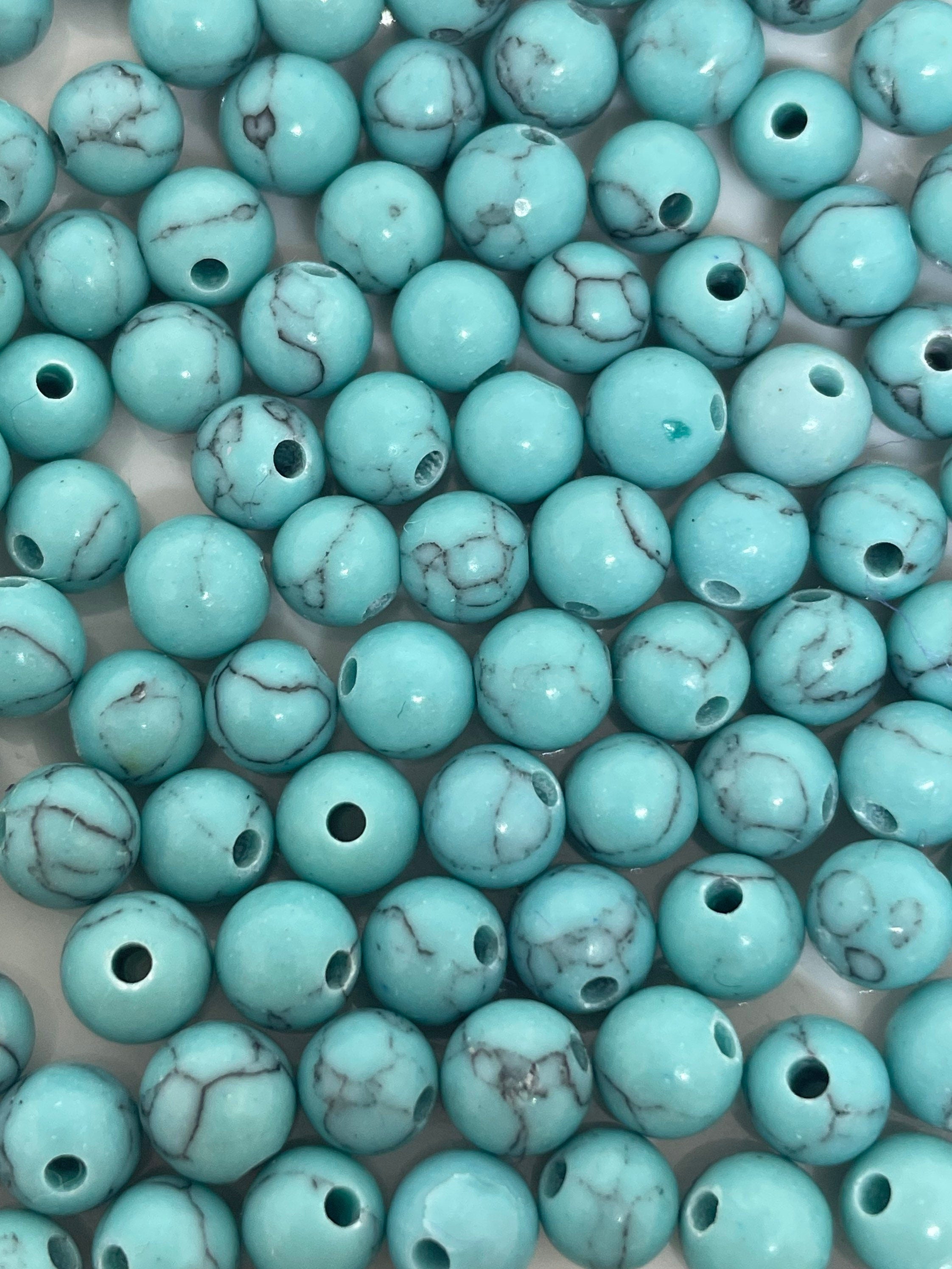 6mm Beautiful Lake Blue Turquoise Beads