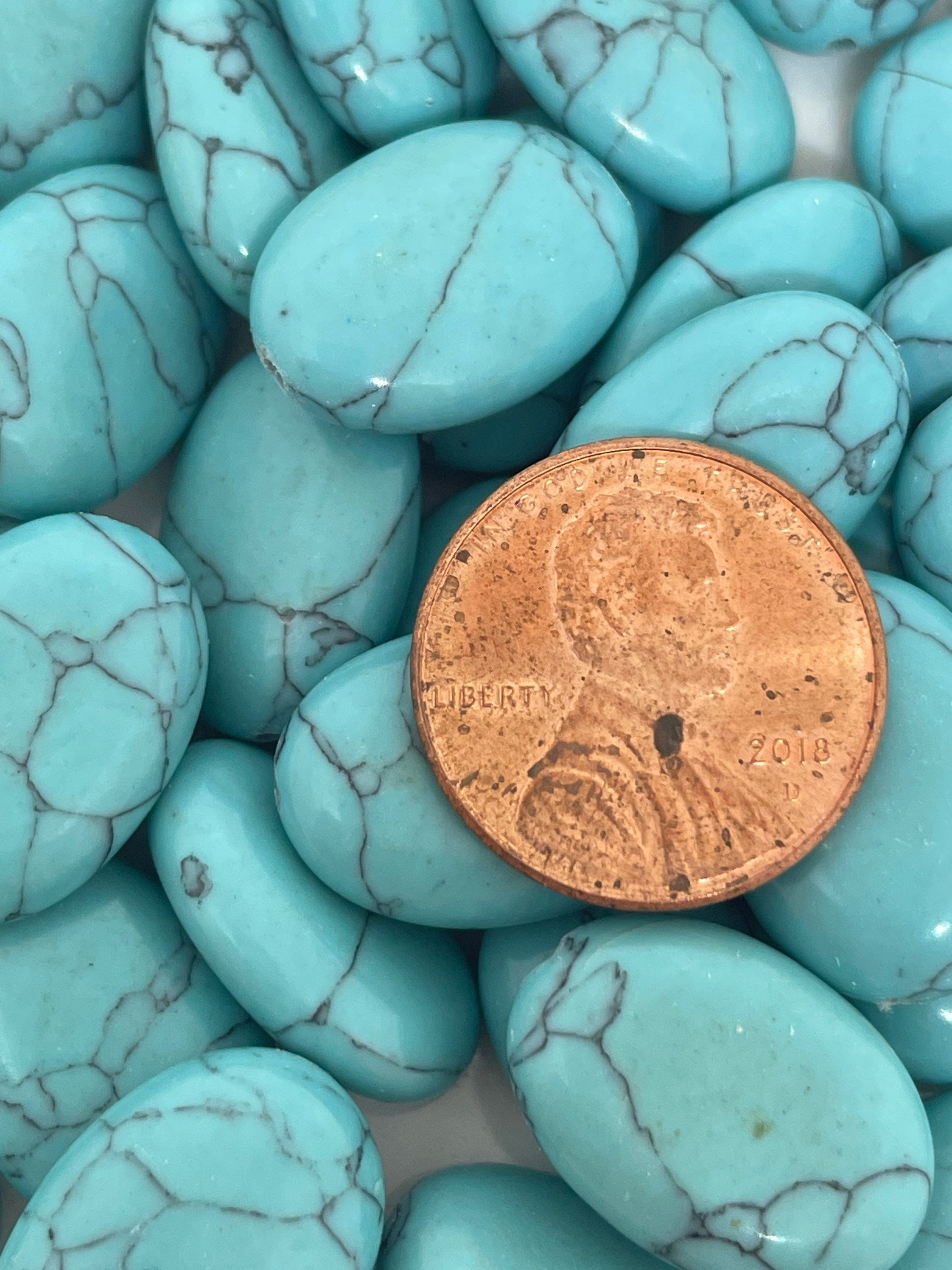 18mm Beautiful Lake Blue Turquoise Beads