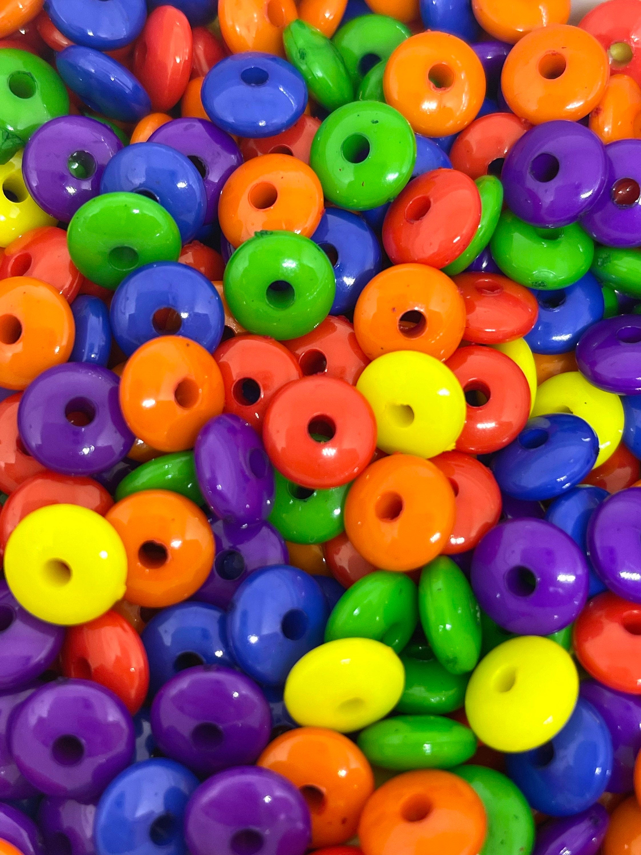 Rainbow Candy Necklace Beads for Jewelry Making, Gay Pride Beads, Jewelry, Rainbow Beads