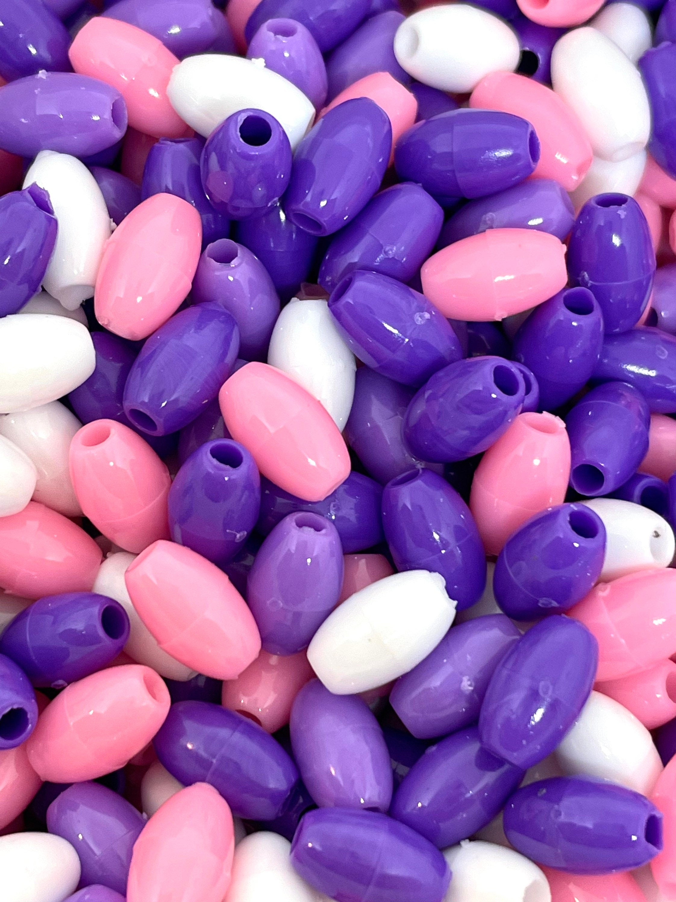 Mermaid Themed Oat Beads, Candy Beads for Jewelry Making, Sea Themed Party Beads for Bracelet