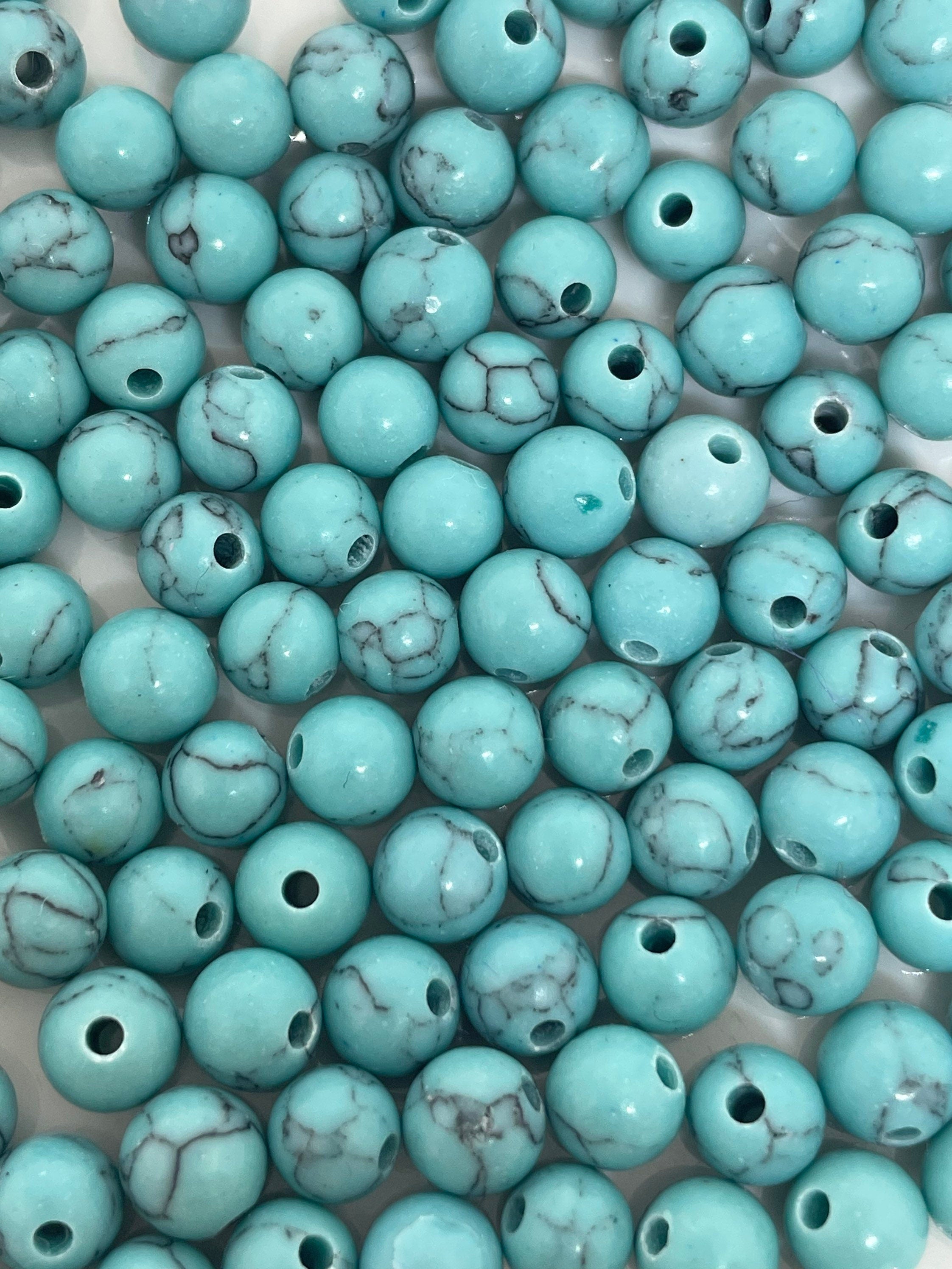 6mm Beautiful Lake Blue Turquoise Beads