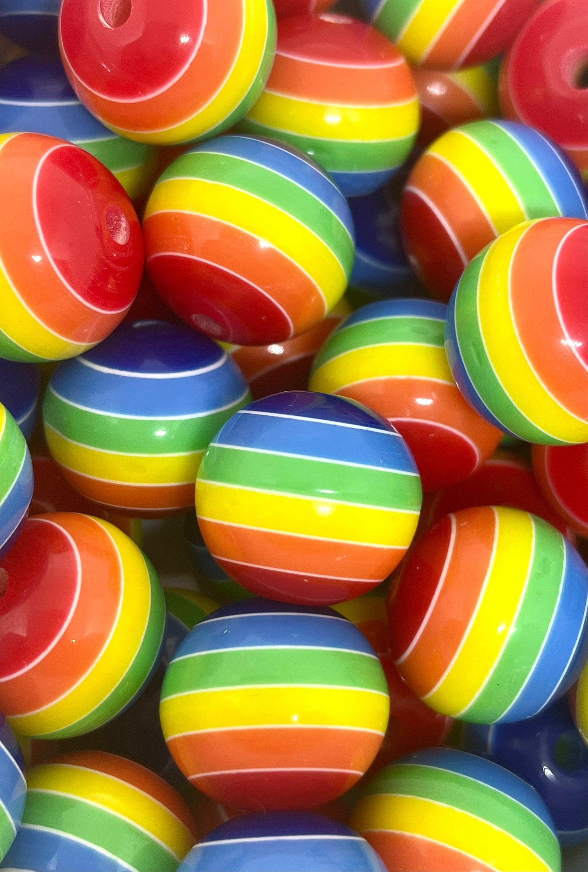 16mm Chunky Rainbow Beads
