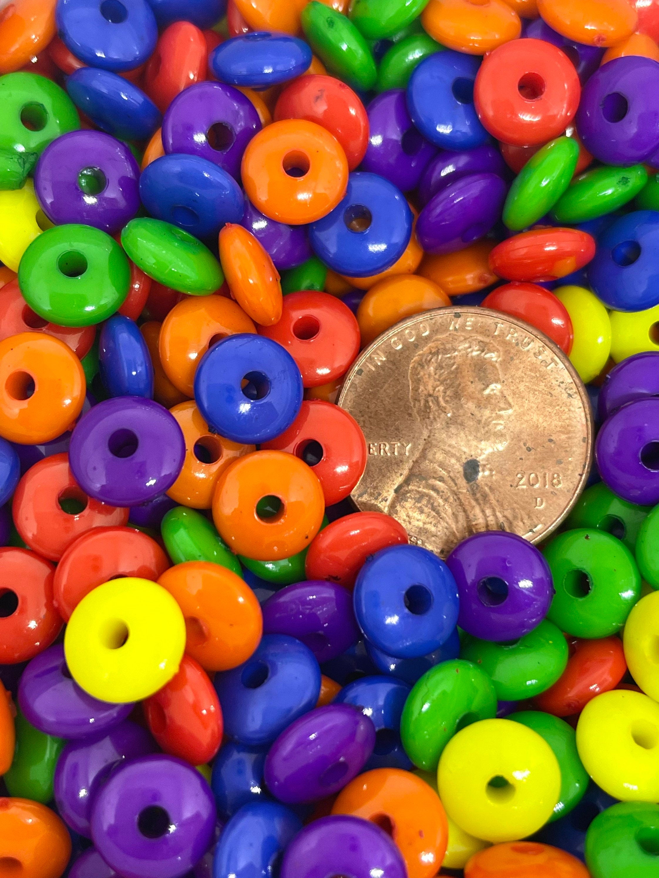 Rainbow Candy Necklace Beads for Jewelry Making, Gay Pride Beads, Jewelry, Rainbow Beads