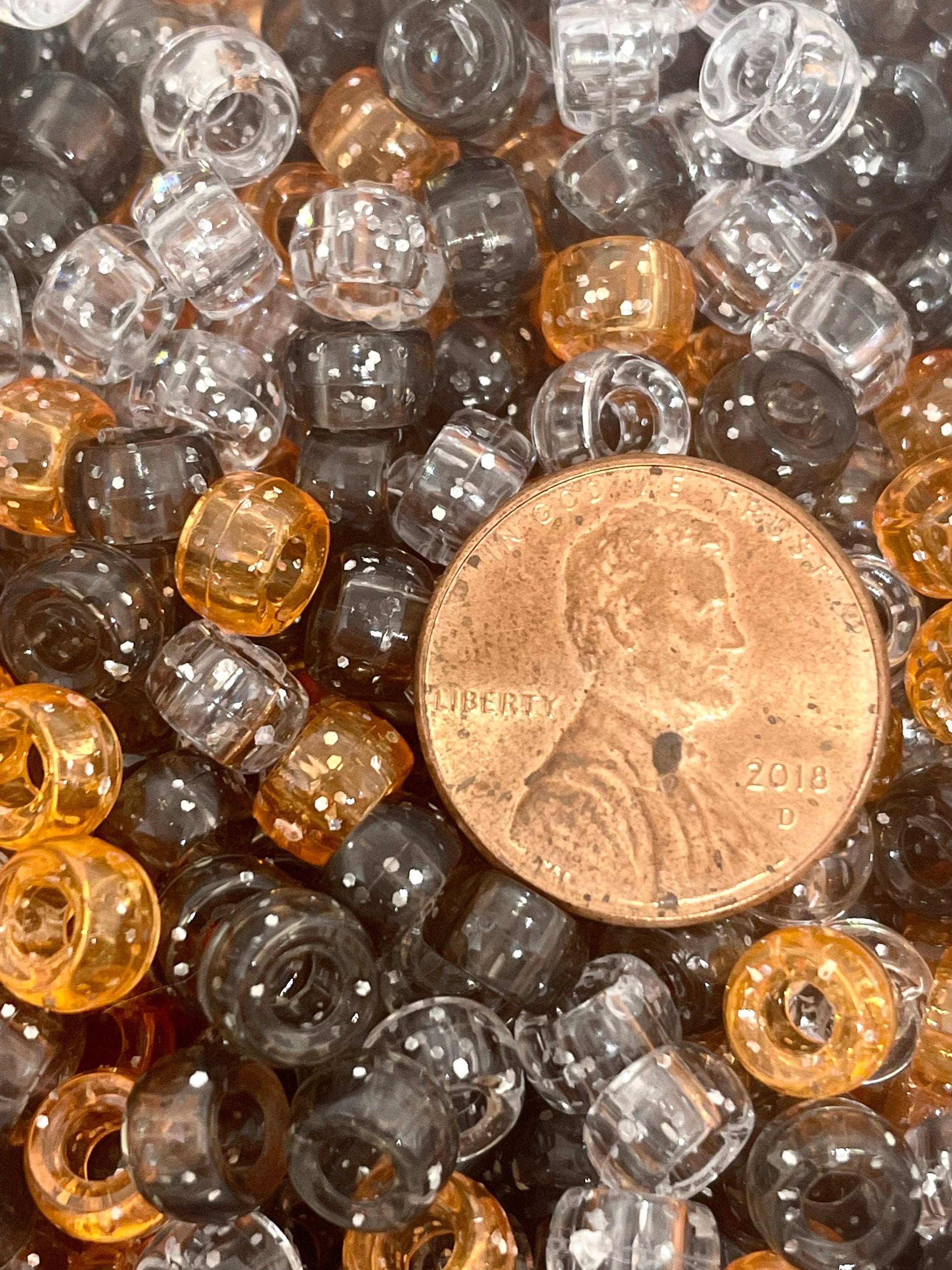 Mini Halloween Barrel Beads for Jewelry, Gothic Beads, Spooky Beads, Halloween Jewelry, Gothic Lolita, Creepy Beads